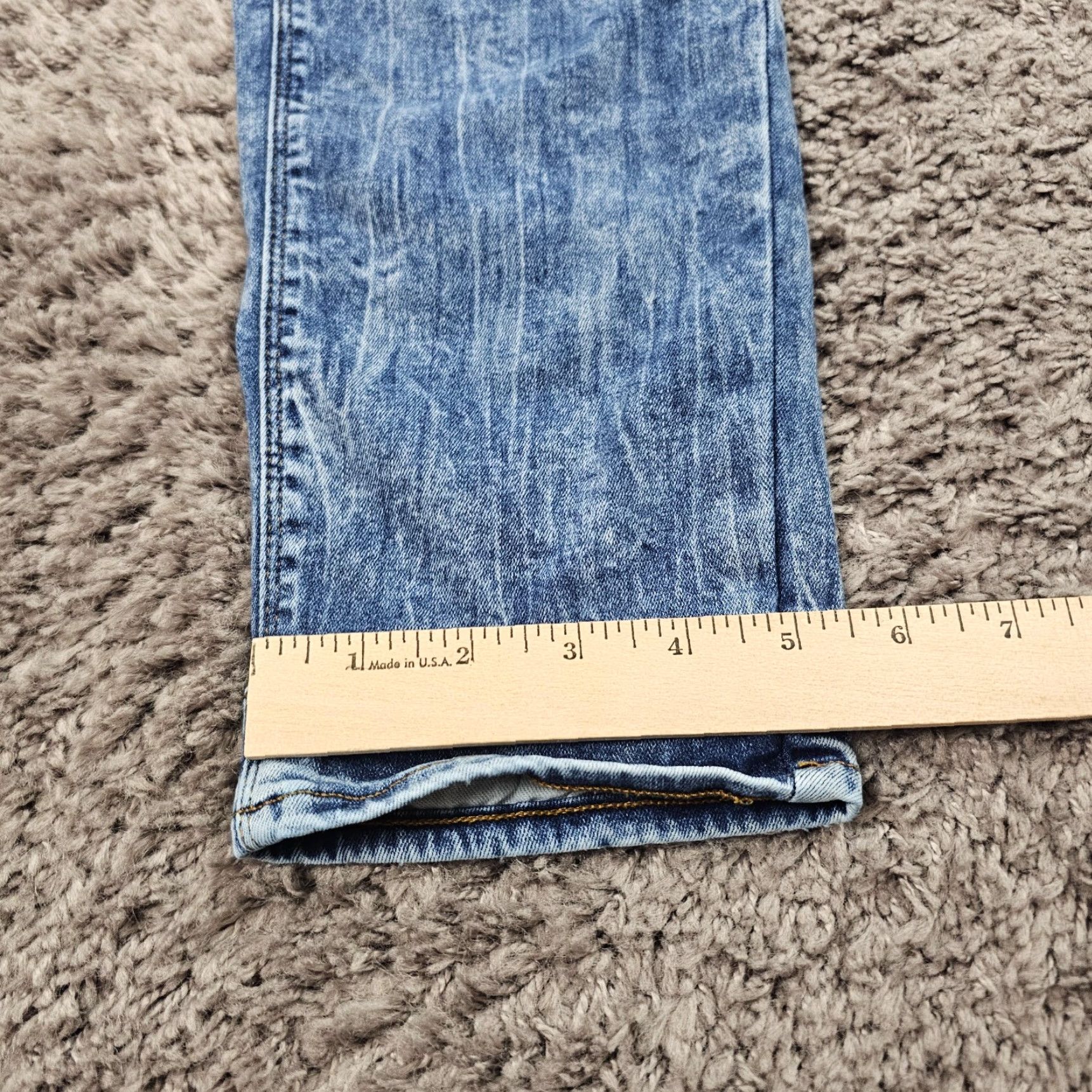 G-Star G-Star Raw 5620 3D Skinny Jeans Men 28x32 Low Rise Acid Wash Stretch Denim Blue Size US 26 / EU 42 - 7 Thumbnail