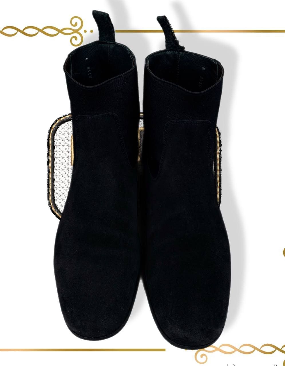 Miu Miu Miu Miu Black Suede Leather Almond Toe Men's Chelsea Boots Size US 10 / EU 43 - 6 Thumbnail