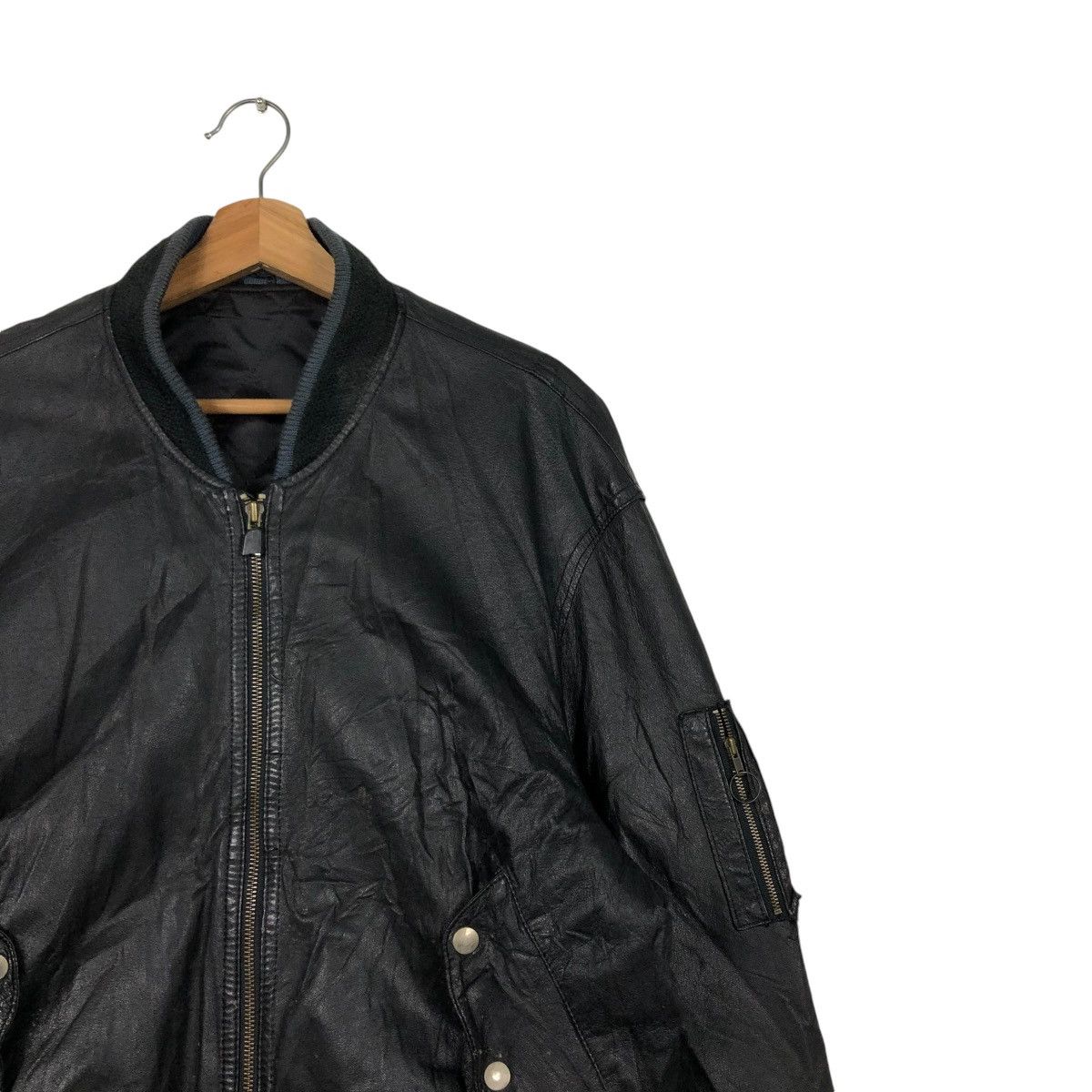 Japanese Brand VINTAGE BIKER LEATHER JACKET BALL INTERNATIONAL ISSEYMIYAKE Size US M / EU 48-50 / 2 - 8 Thumbnail