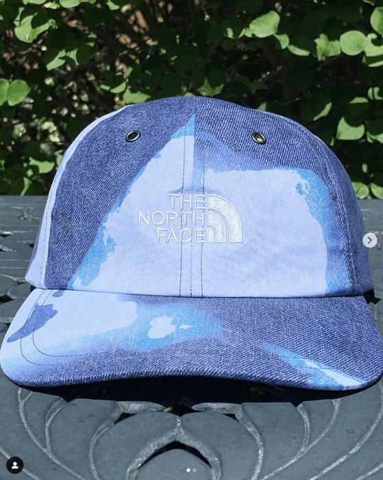 Supreme bleached denim store hat