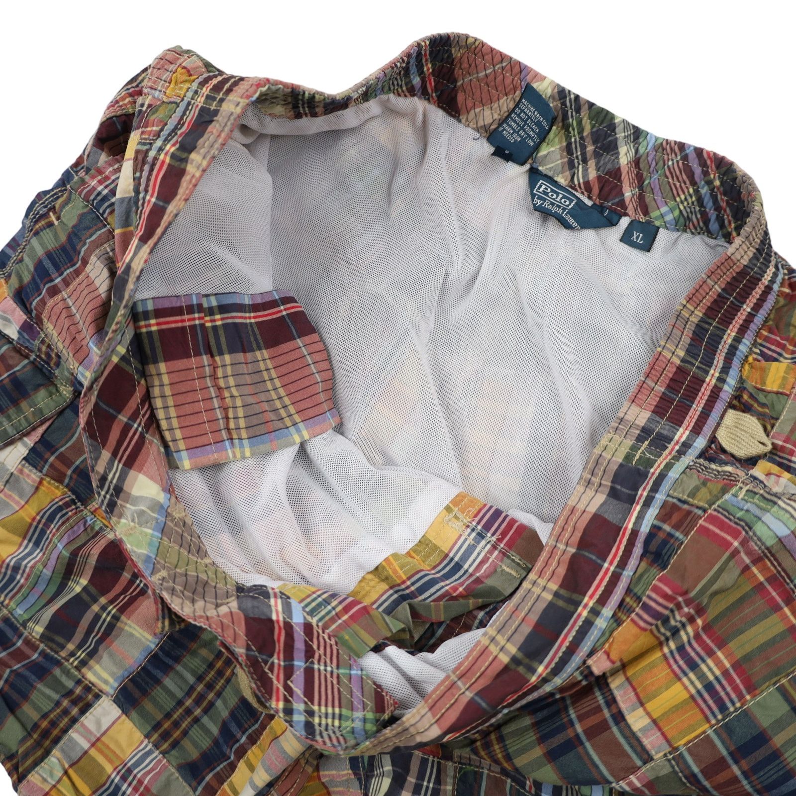 Polo Ralph Lauren × Vintage Vintage Polo Ralph Lauren Patchwork Swim Trunks Size US 36 / EU 52 - 8 Thumbnail