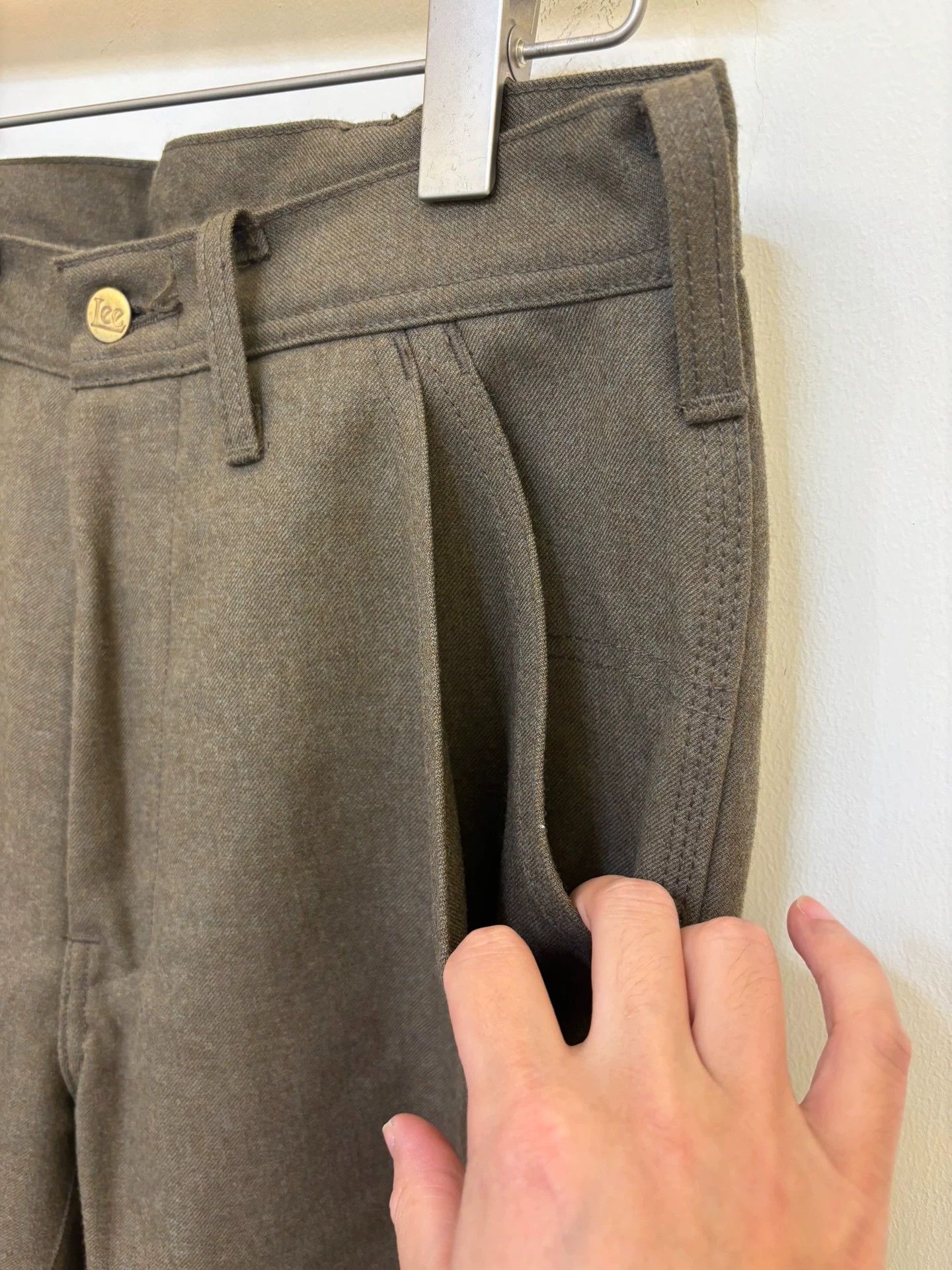 N.Hoolywood n.hoolywood x Lee Sturdy Worsted Wool Pants M 99% New Size US 32 / EU 48 - 2 Thumbnail