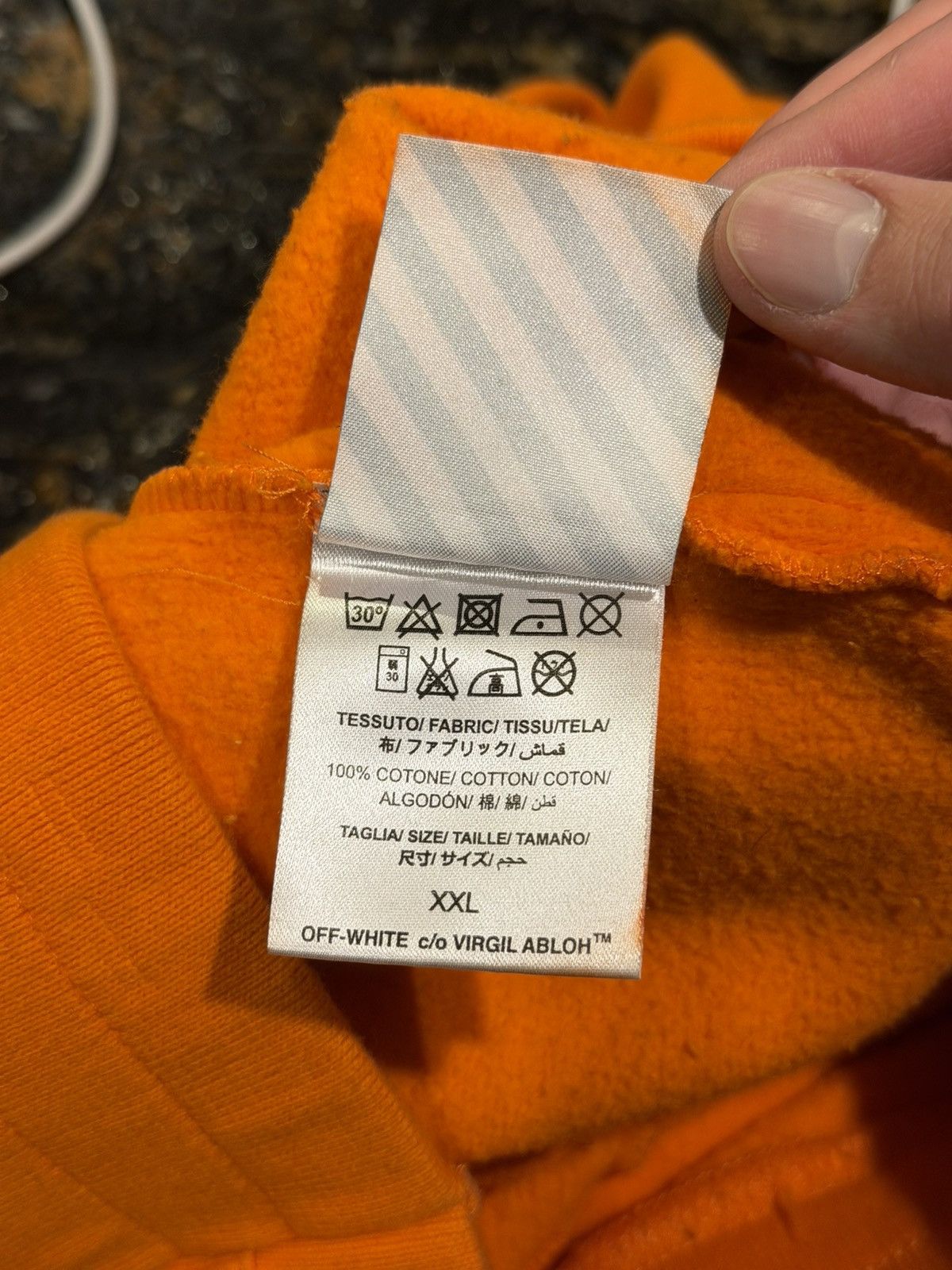 Off-White × Vlone Vlone x Off-White 2016 Orange Logo Sweatpants Size US 38 / EU 54 - 15 Thumbnail