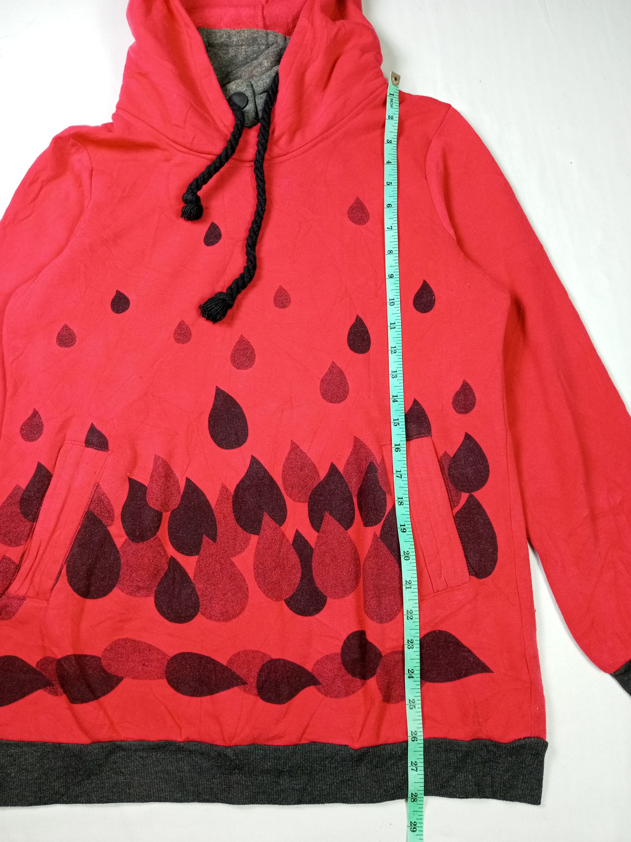 Hysteric Glamour × Japanese Brand Faded Japanese Brand Red Hoodie Turtle Neck Size US L / EU 52-54 / 3 - 9 Thumbnail