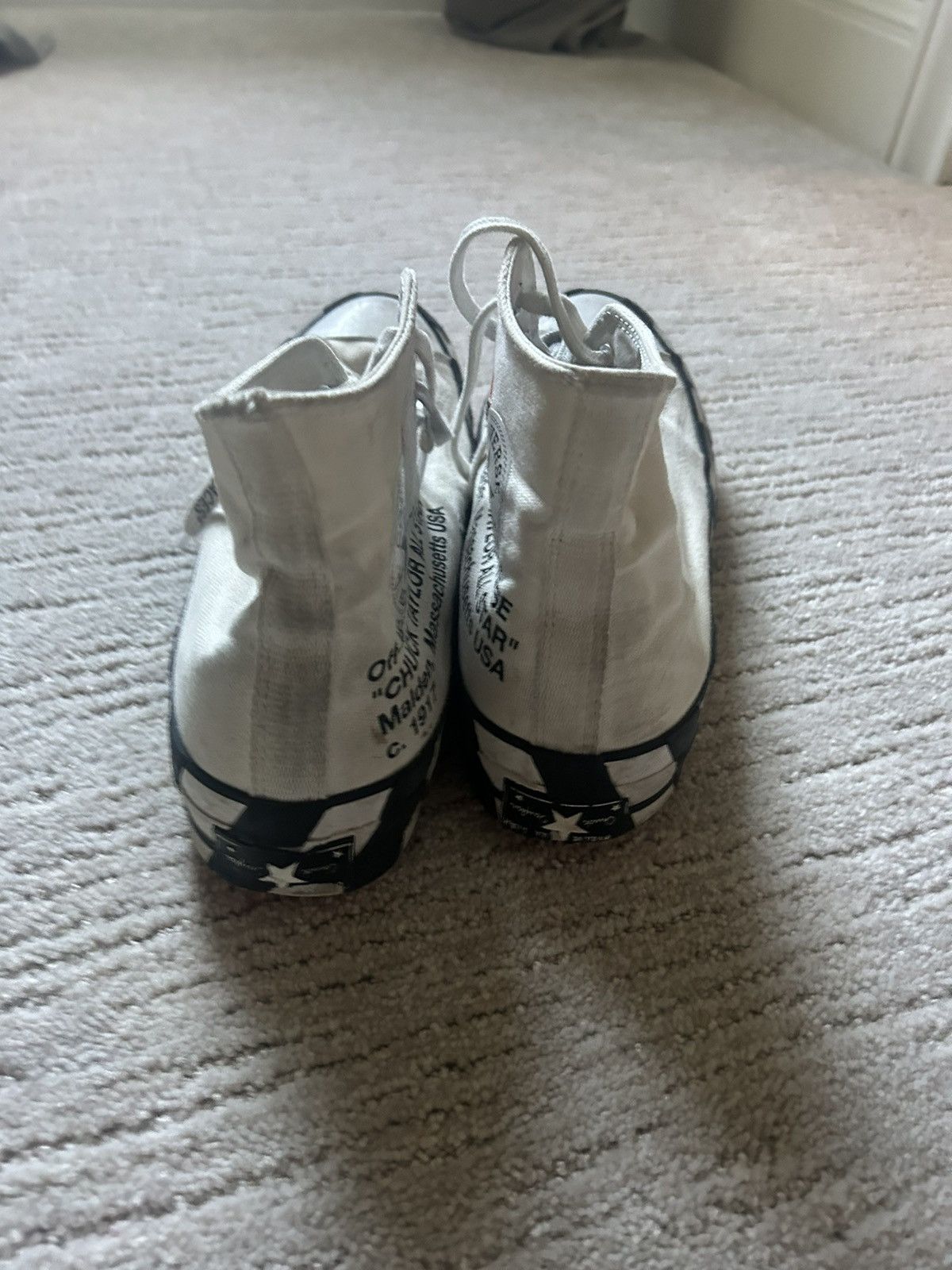 Converse × Off-White Converse Chuck Taylor All Star 70 Hi Off White Size US 10 / EU 43 - 4 Thumbnail