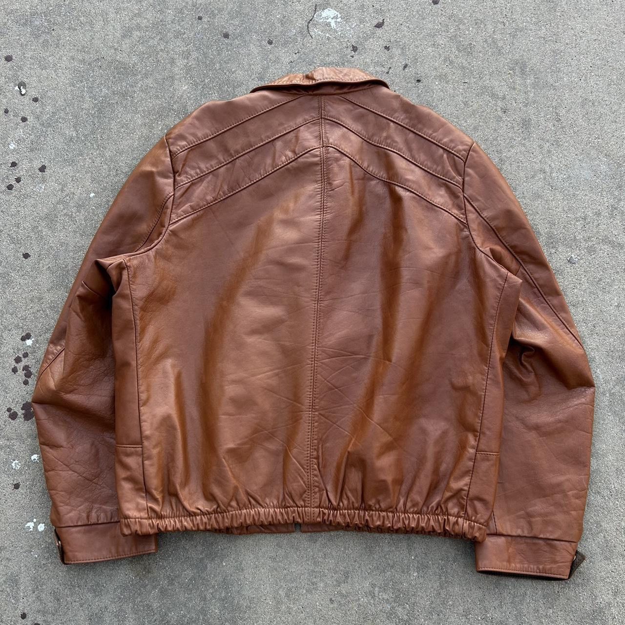Other 1970s Leather Bomber Jacket Size US XL / EU 56 / 4 - 2 Thumbnail