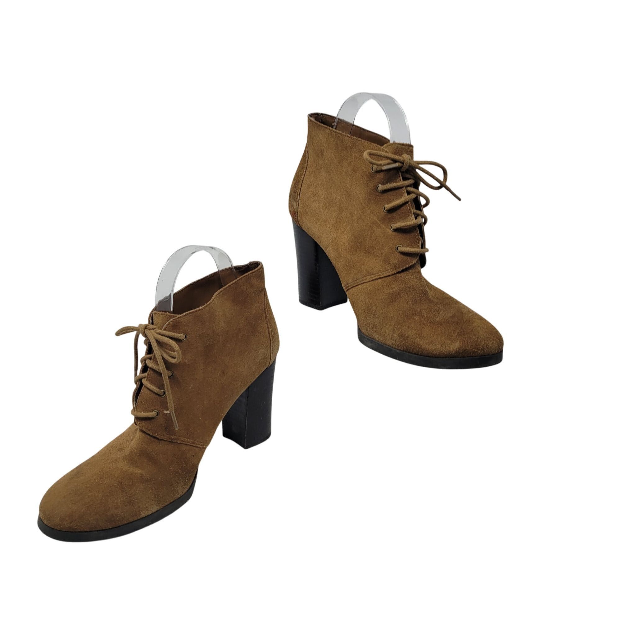 Franco Sarto Franco Sarto Womens Wenda Ankle Boots 8.5 Leather Upper Brow Size US 8.5 / IT 38.5 - 7 Thumbnail
