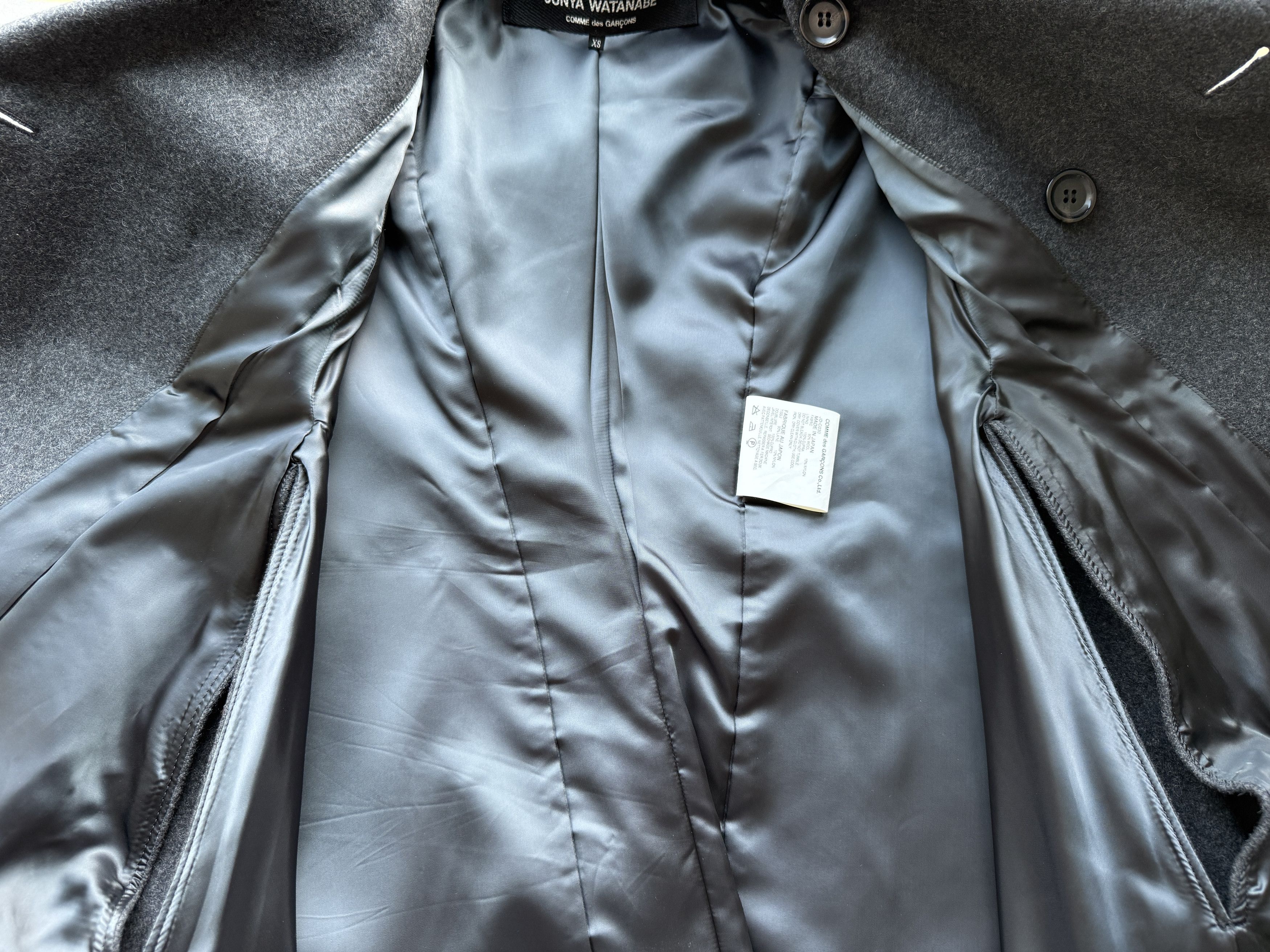 Junya Watanabe Junya Watanabe Comme des Garcons Charcoal Grey Cape Poncho Size XS / US 0-2 / IT 36-38 - 17 Thumbnail