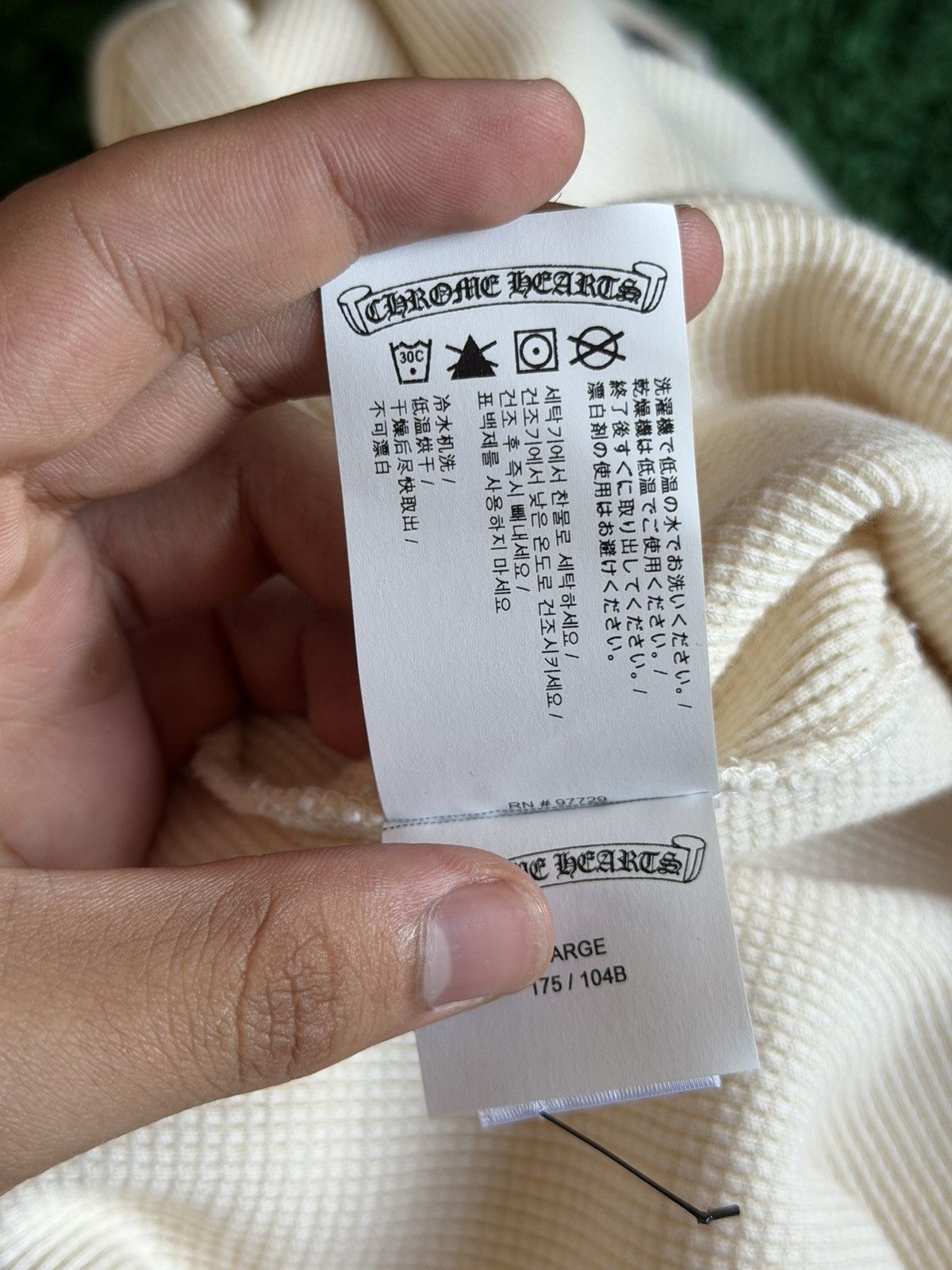Chrome Hearts chrome hearts Waffle Henley Collar CH Logo Embroidered set Size US L / EU 52-54 / 3 - 7 Thumbnail