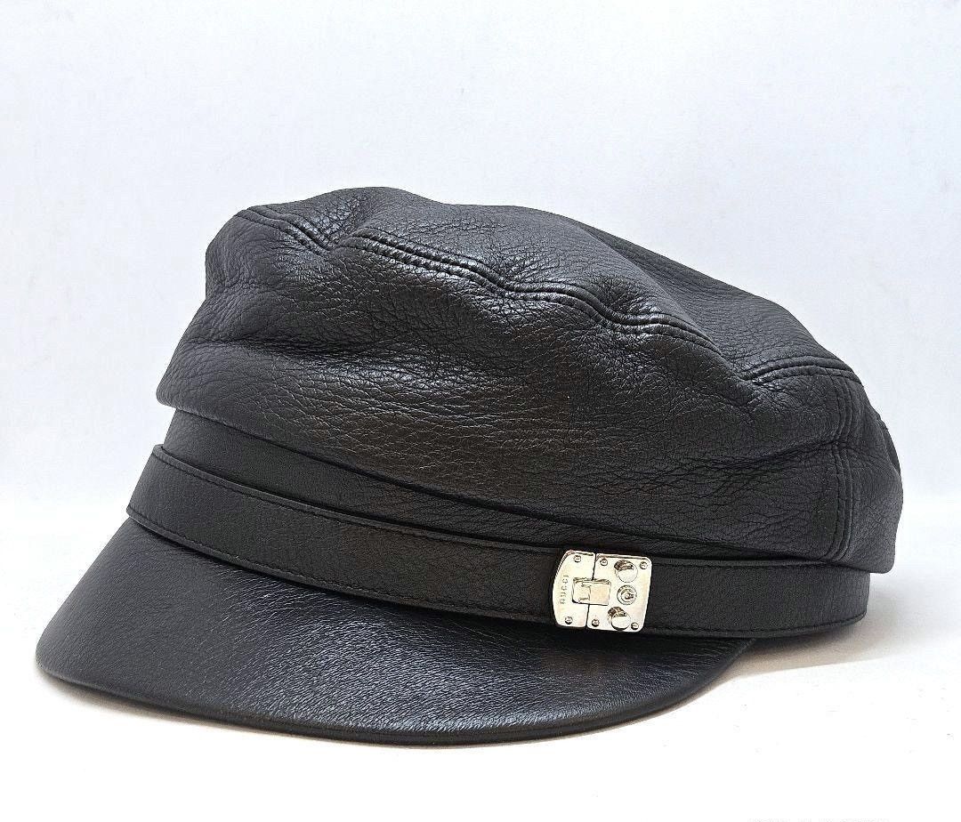 Gucci Gucci Pure leather Newboys Cap One Size Size ONE SIZE - 1 Thumbnail