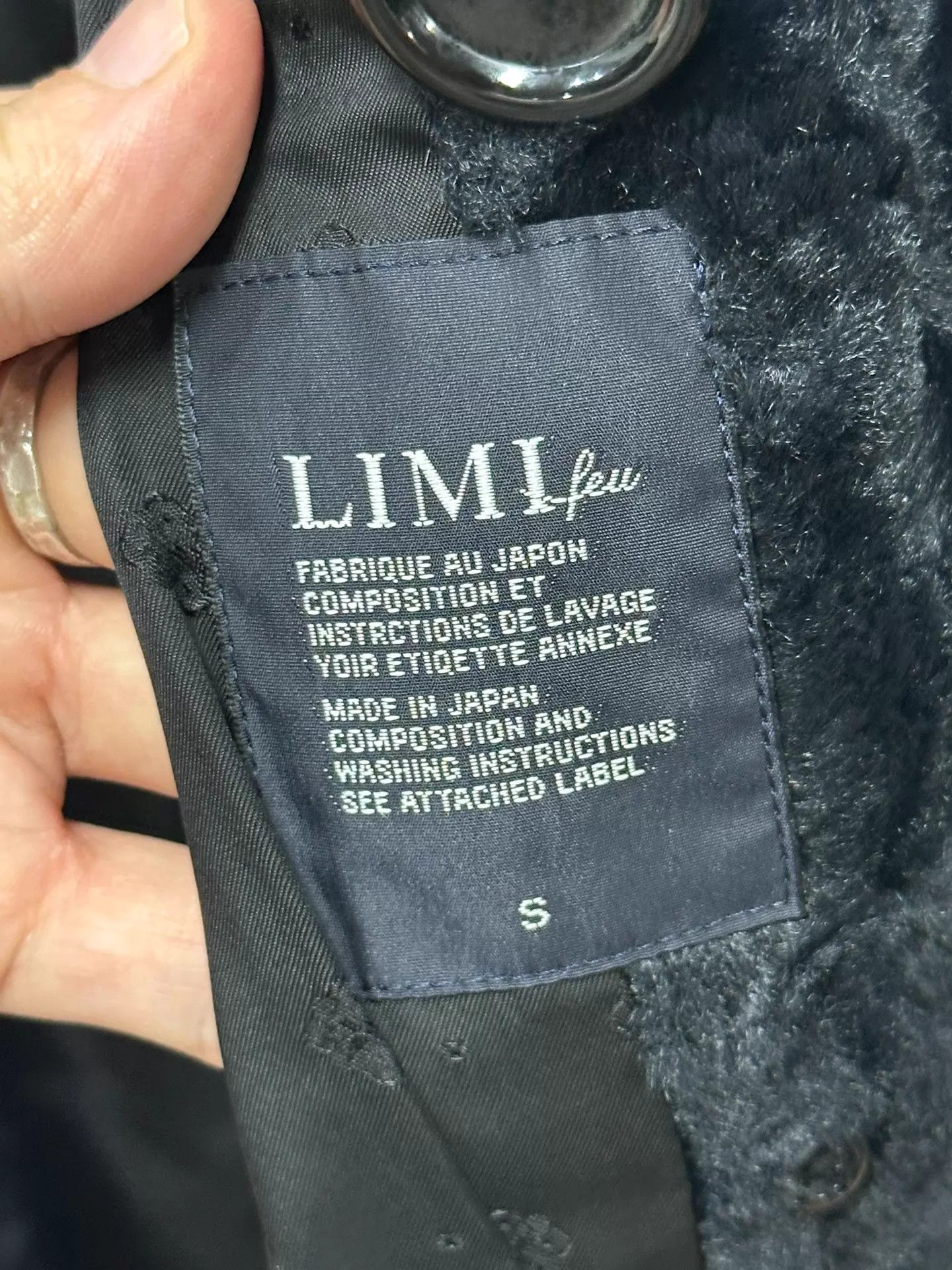 Yohji Yamamoto Yohji Yamamoto Limi Velvet Coat S Size US S / EU 44-46 / 1 - 6 Thumbnail