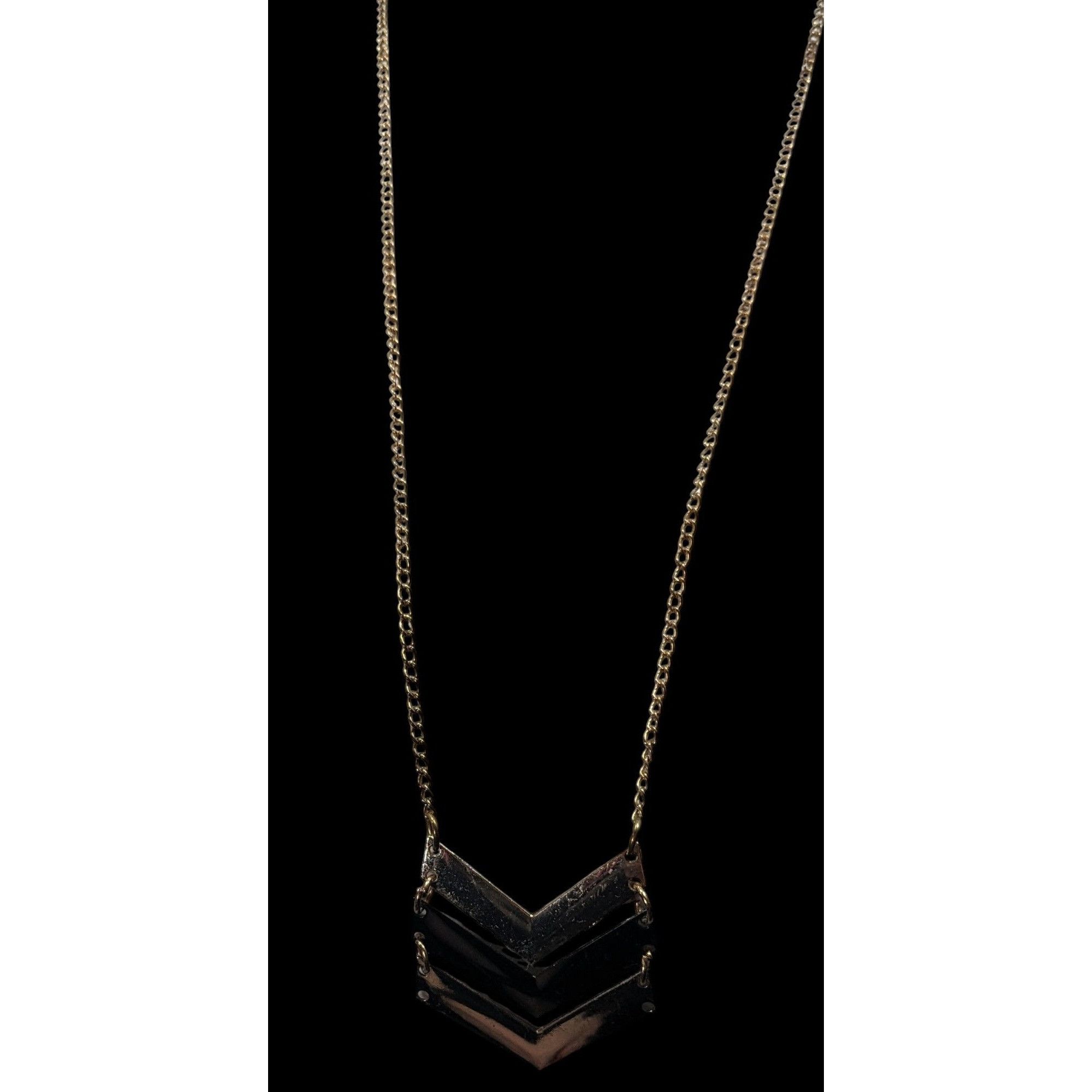 Other Bohemian Multi-Metallic Chevron Pendant Necklace Size ONE SIZE - 5 Thumbnail