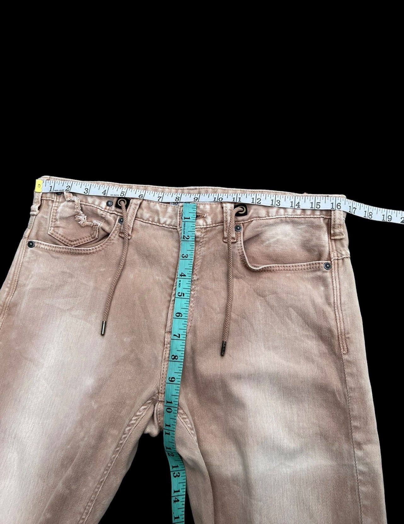 Jimmy Taverniti Taverniti So Jeans Distress Denim Stretch Lenny Jeans Size US 31 - 3 Thumbnail