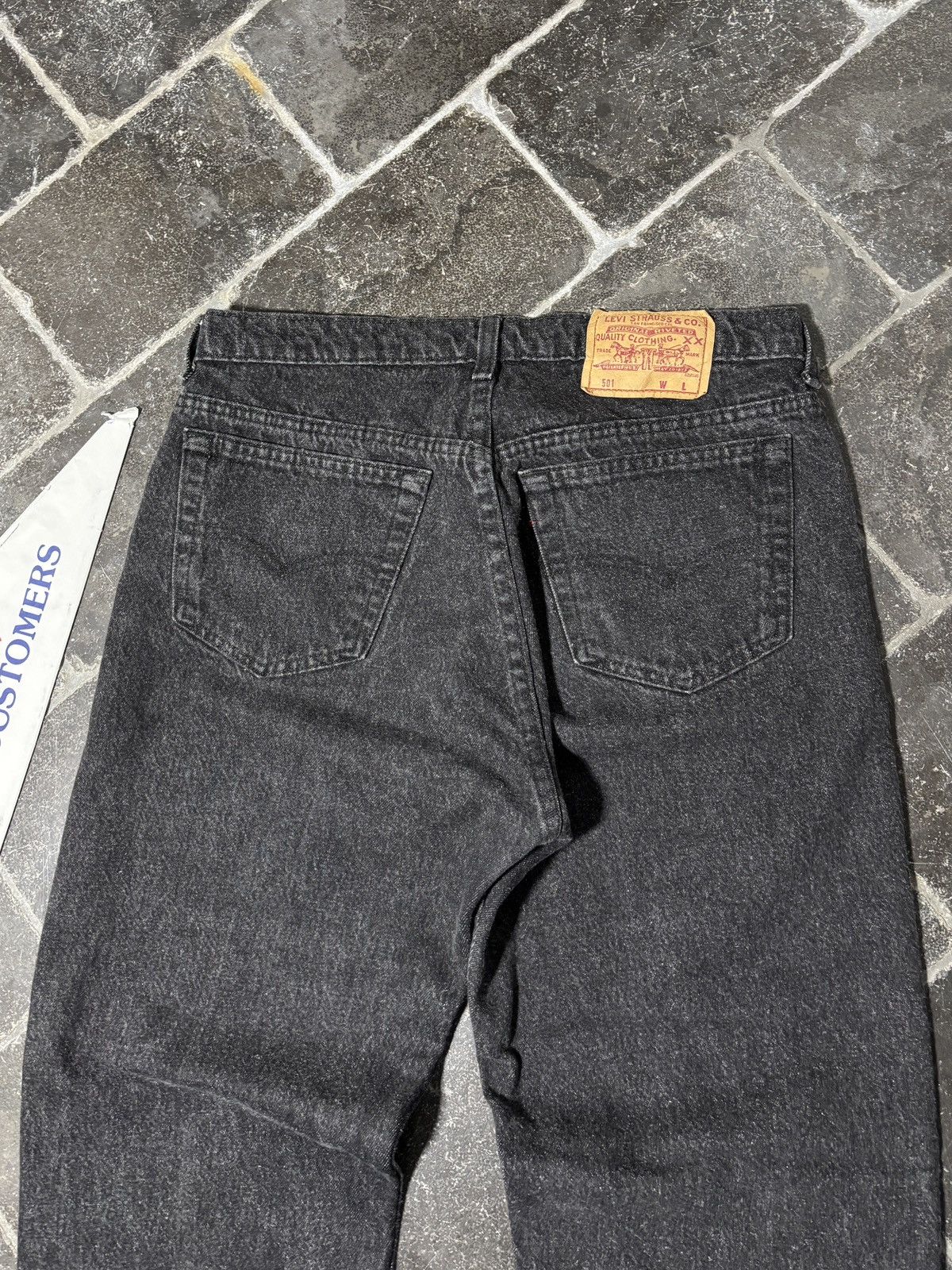 Levi's 1990s Levi’s 501 Made in Canada Vintage Levi’s Red Tab Black Size US 30 / EU 46 - 5 Thumbnail