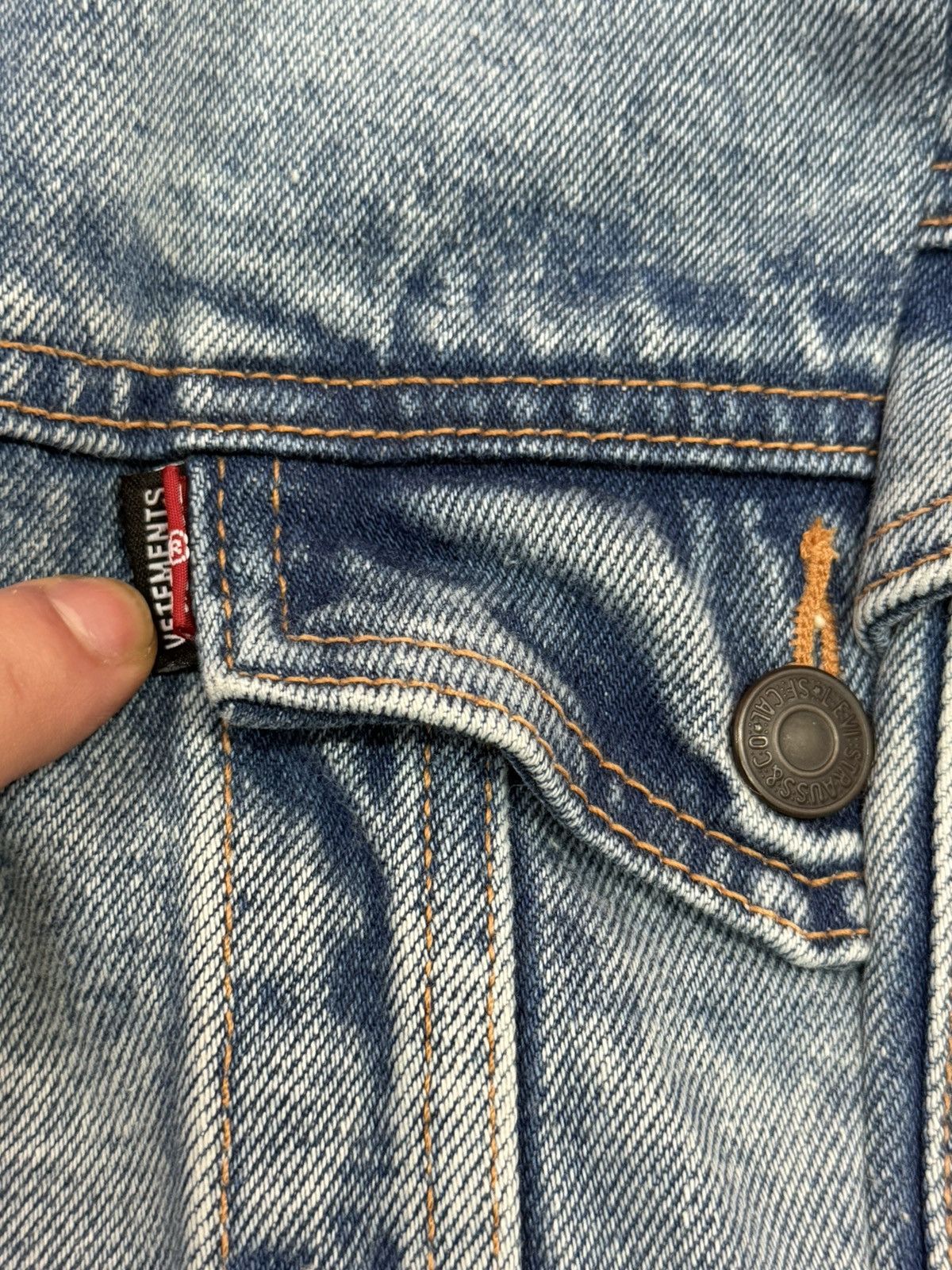 Levi's × Vetements VETEMENTS 18” PATCH WORK LEVIS JACKET Size US L / EU 52-54 / 3 - 9 Thumbnail