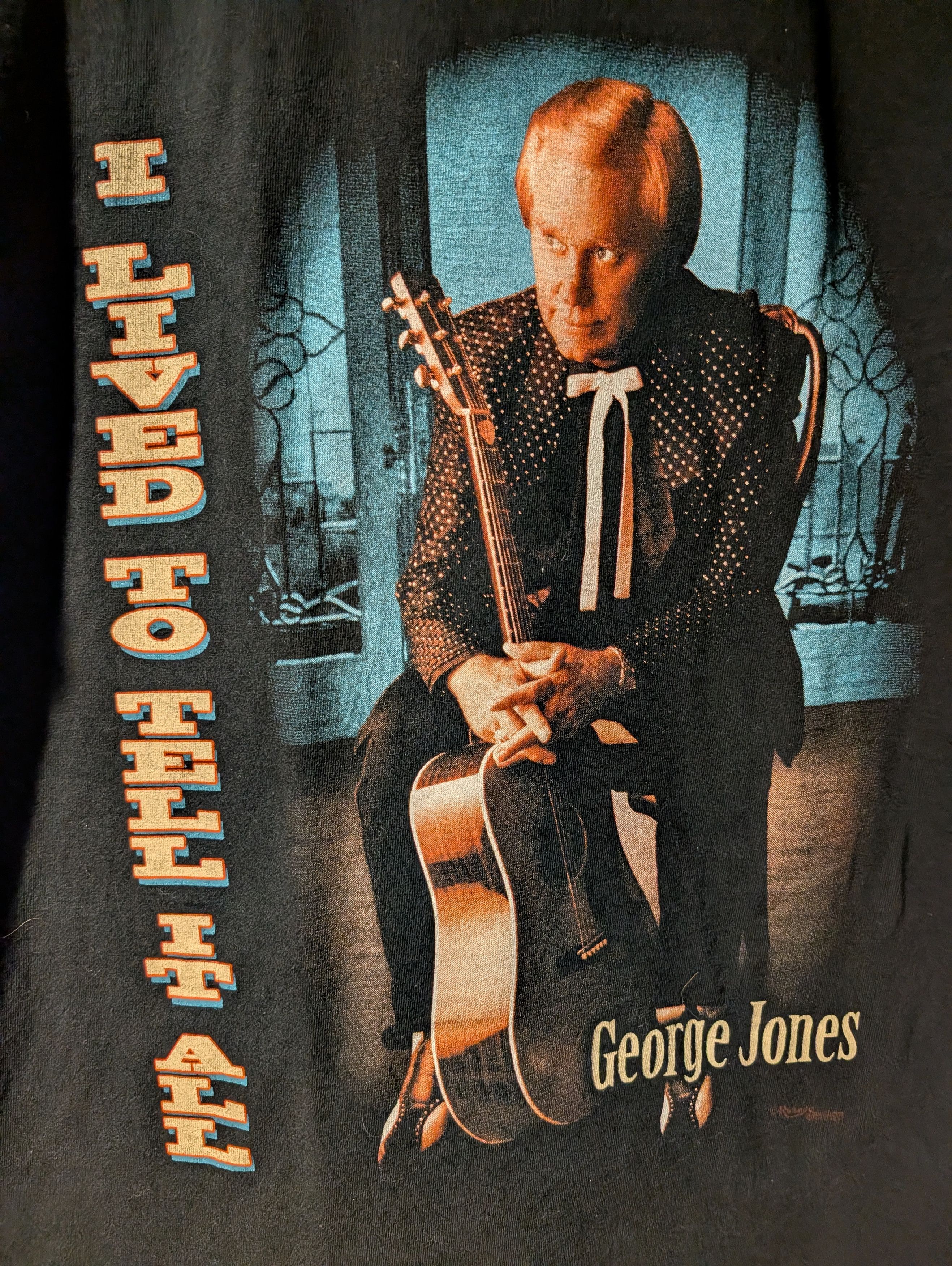 Band Tees Vintage 90s George Jones I Lived To Tell It All Tour T-Shirt Size US XL / EU 56 / 4 - 2 Thumbnail