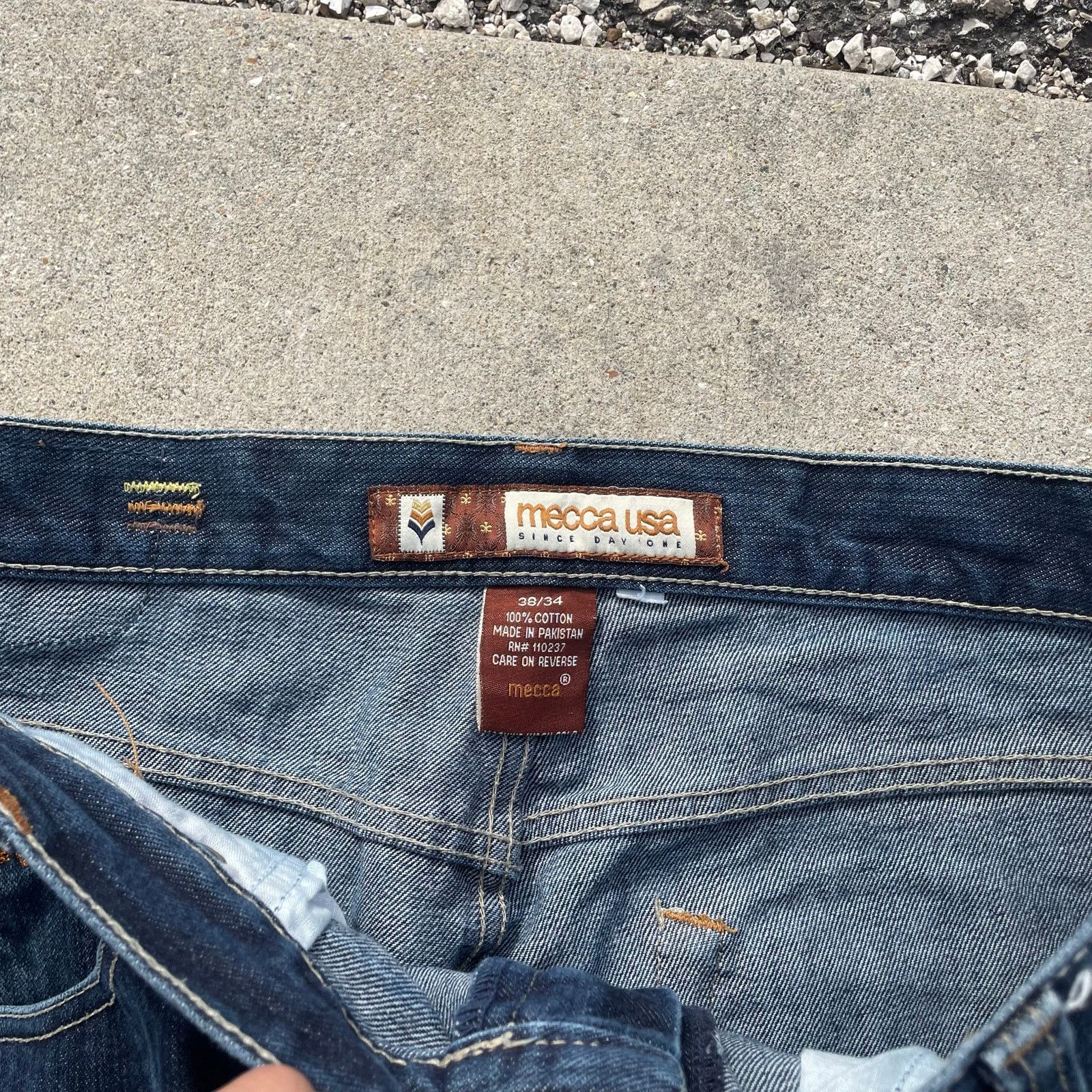 Mecca Mecca USA Jeans 36x30 Baggy Denim Dark Wash Y2K Streetwear Size US 36 / EU 52 - 5 Thumbnail