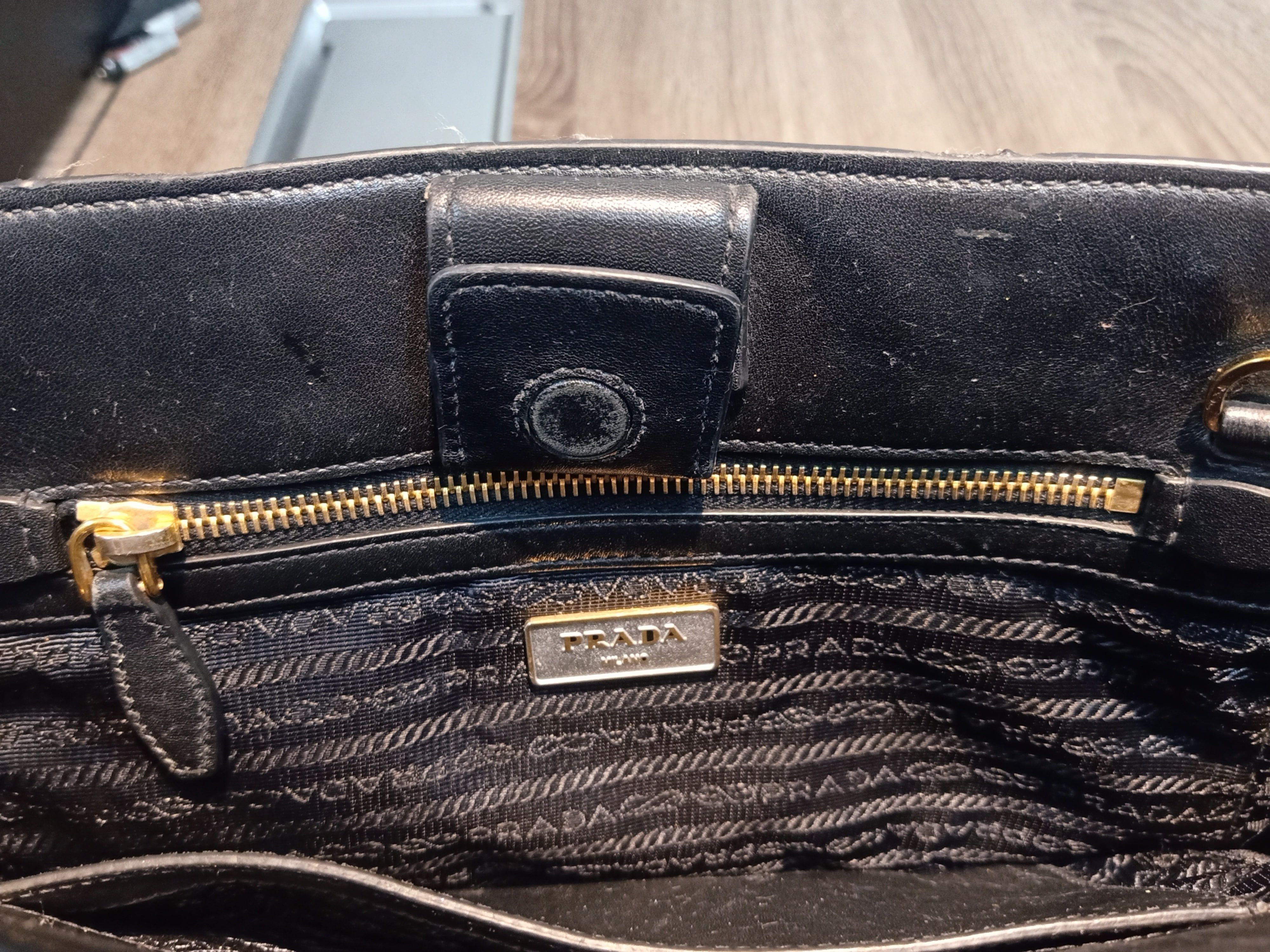 Prada Prada Saffiano Leather Bag Size ONE SIZE - 5 Thumbnail