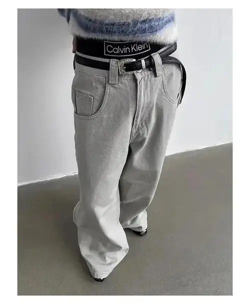 Japanese Brand × Jean Fashion Dragging Skater Baggy Jeans Unisex Size US 33 - 4 Thumbnail