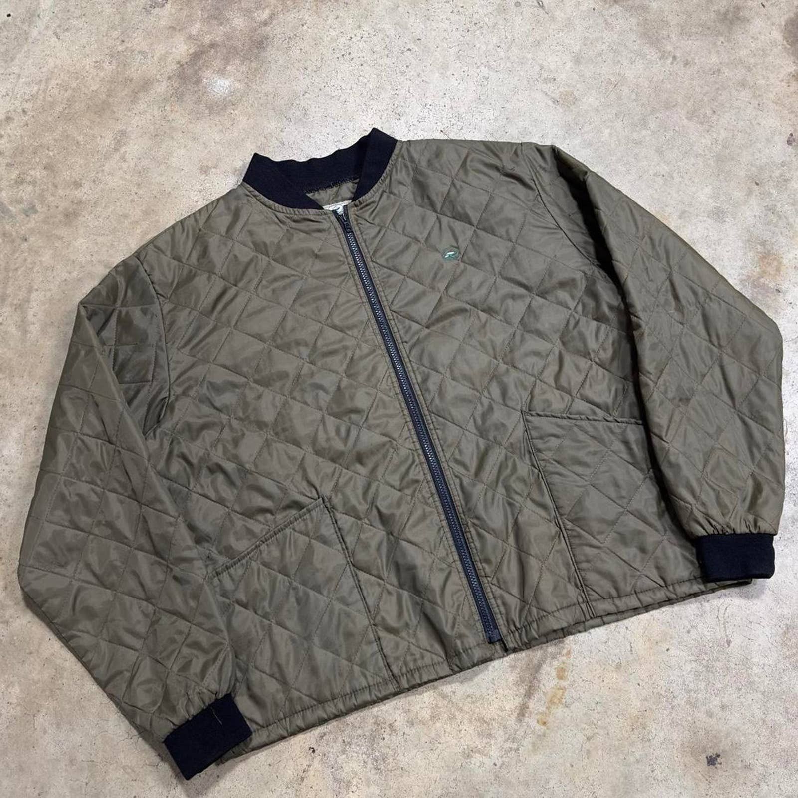 image of Red Head x Vintage Redhead Forest Green Quilted Outdoors Jacket, Men's (Size XL)