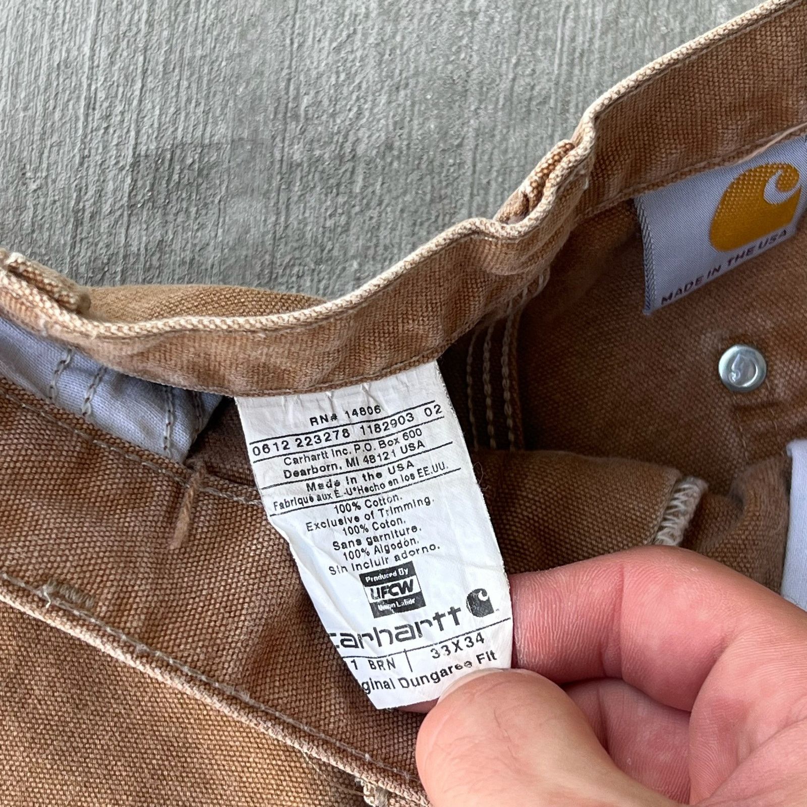 Carhartt × Vintage Carhartt brown double knee work wear carpenter pants Size US 31 - 7 Thumbnail
