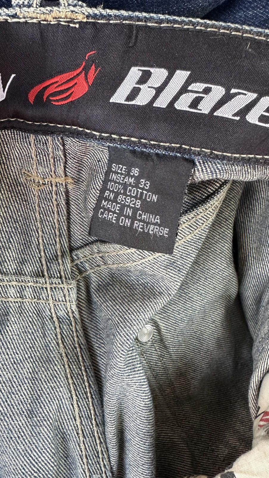 Denim & Co. Johnny Blaze Carpenter JB Denim Jeans Size US 36 / EU 52 - 6 Thumbnail