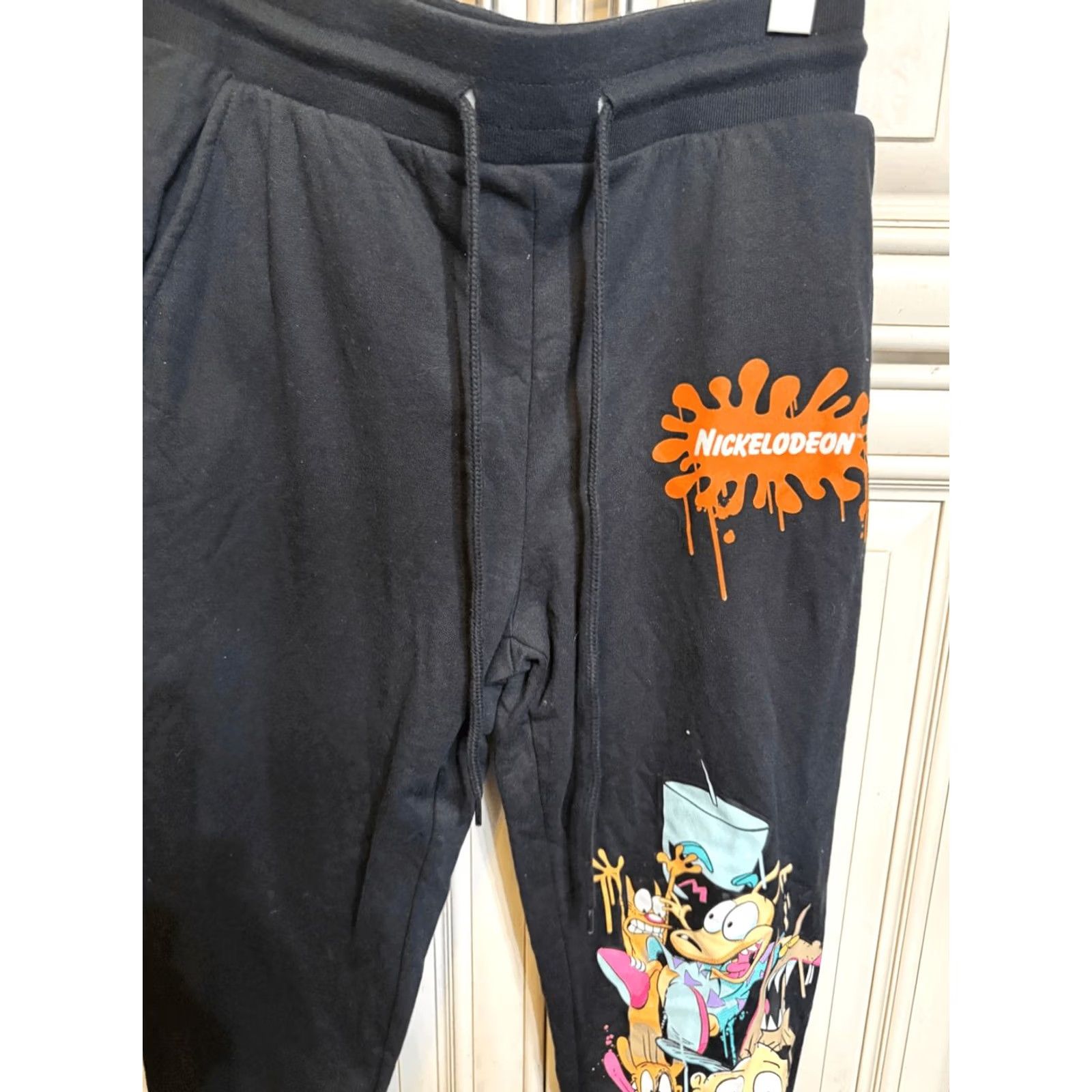 Nickelodeon Nickelodeon Men’s Sweatpants Jogger Drawstring Black Small Multicolor Family Portrait Size US 29 - 7 Thumbnail