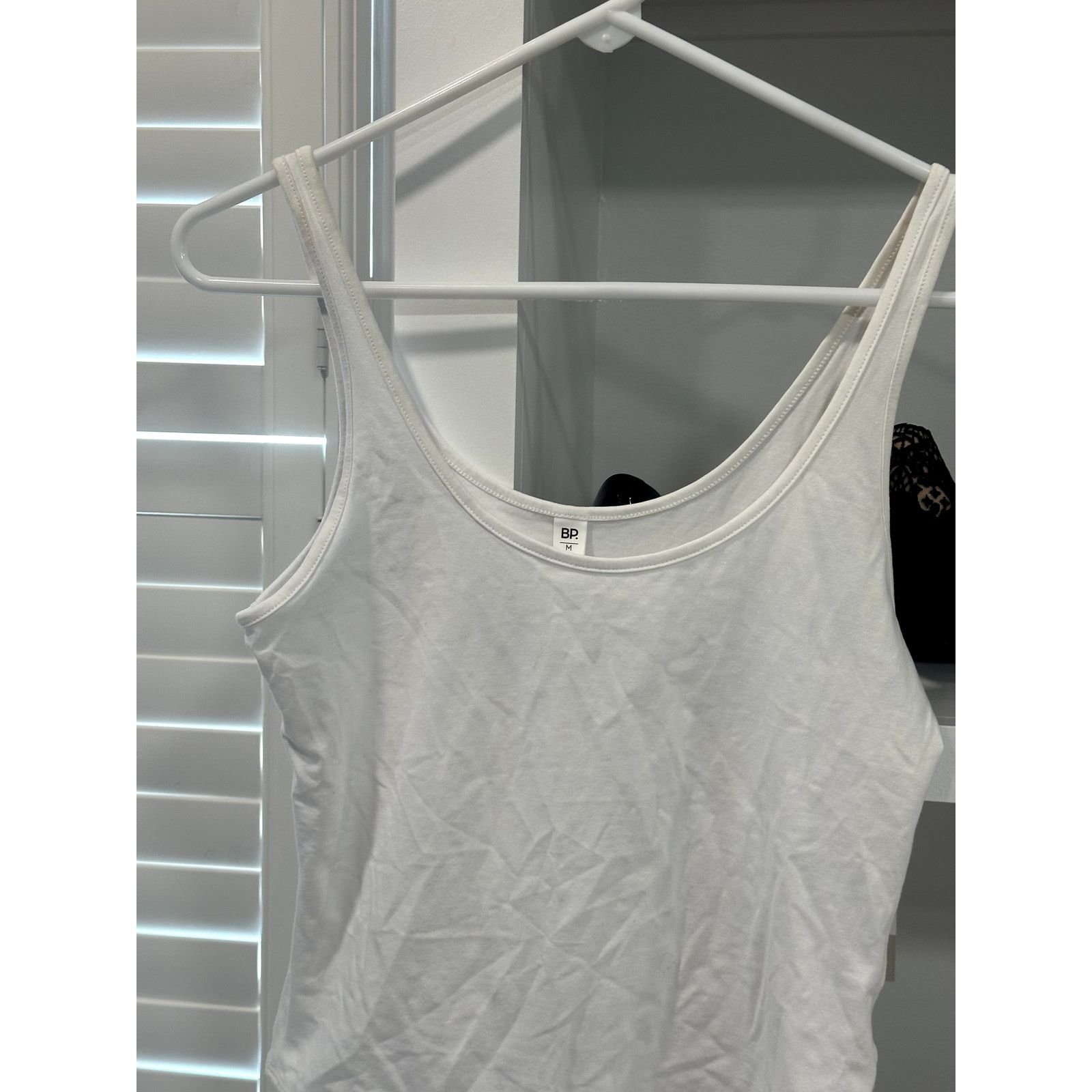 BP. Bp Women's White Scoop Neck Sleeveless Thong Bodysuit M NWT Size M / US 6-8 / IT 42-44 - 2 Thumbnail
