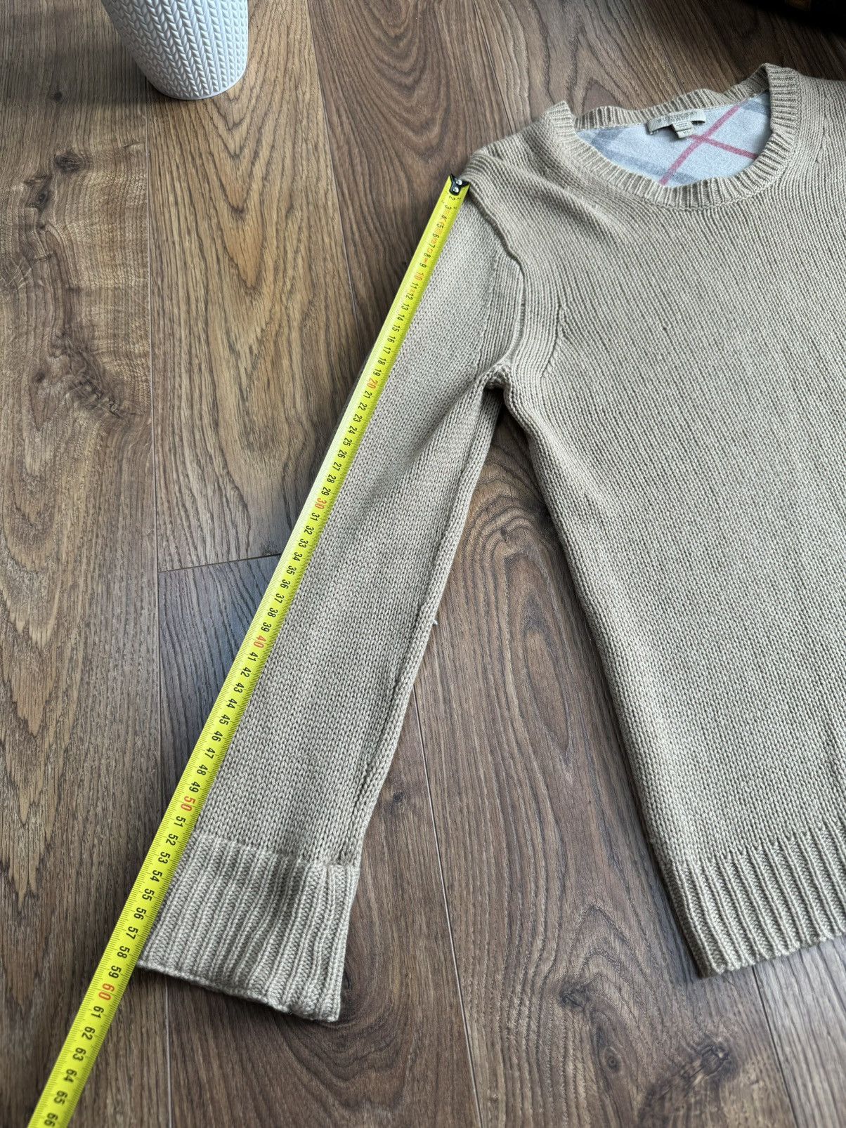 Burberry Wool sweater Burberry Nova Check original luxury item Size L / US 10 / IT 46 - 6 Thumbnail