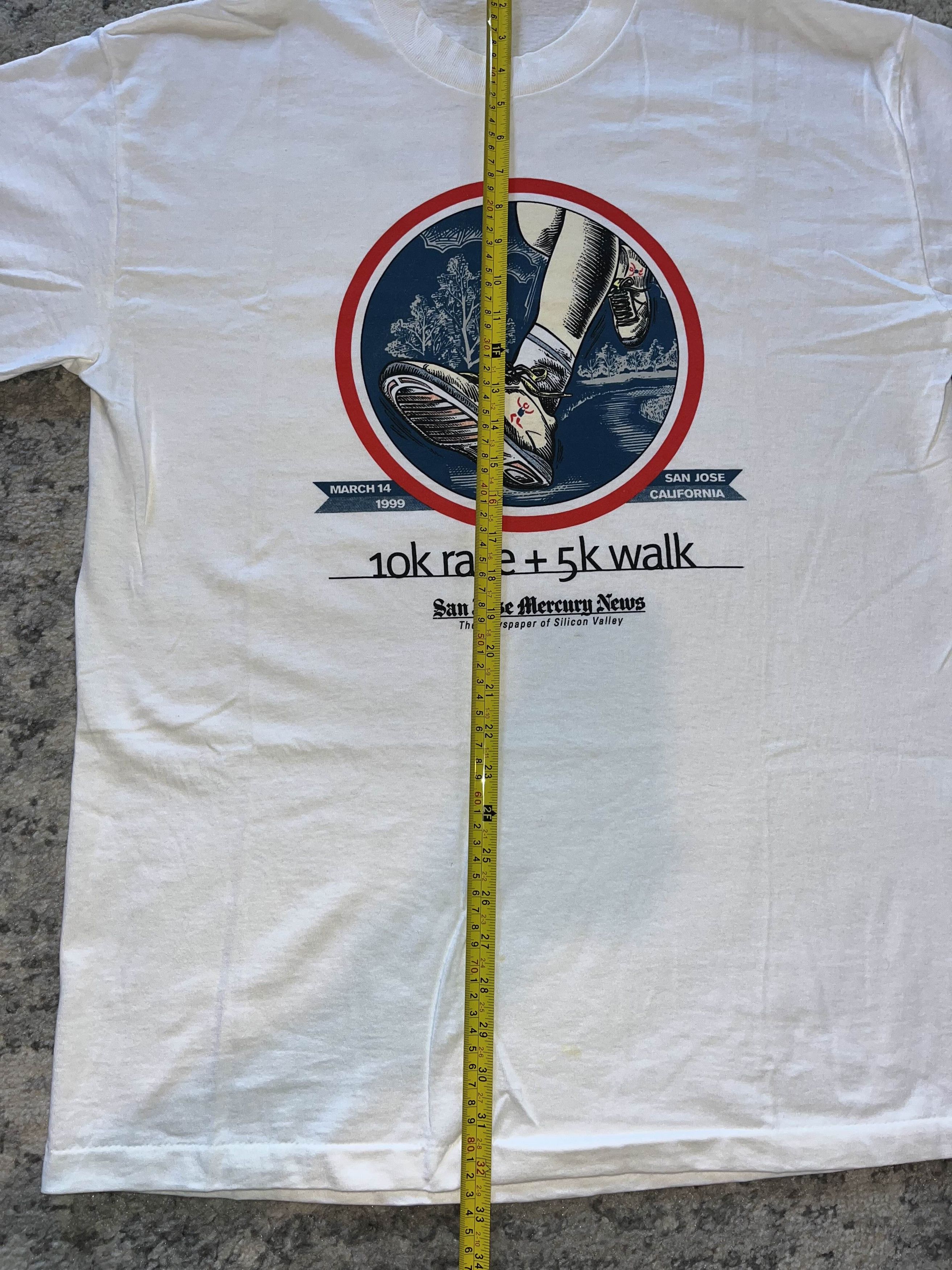 Vintage Vintage 90s 10K Race and 5K Walk Shirt Size US XL / EU 56 / 4 - 6 Thumbnail