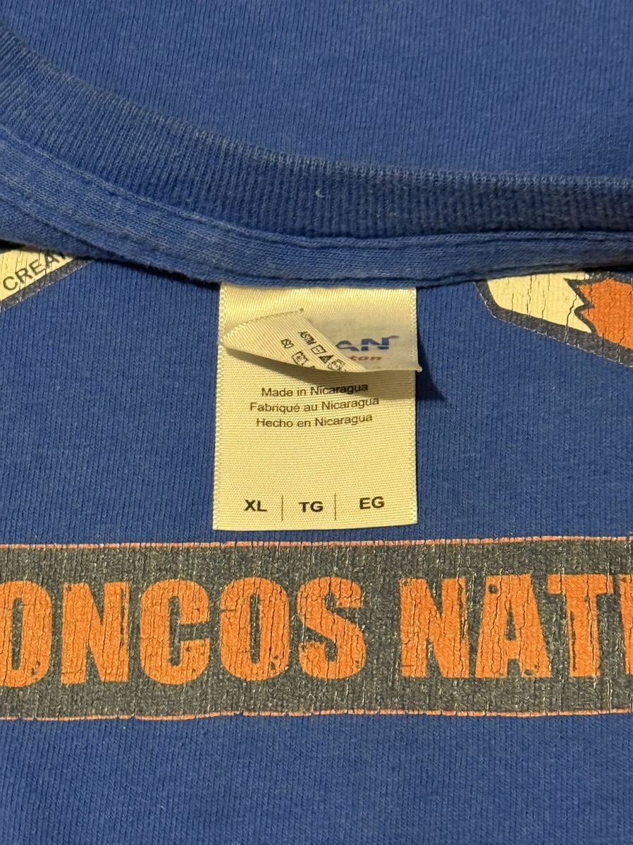 NFL Vintage Broncos Nation NFL T-Shirt Blue XLarge Size US XL / EU 56 / 4 - 6 Thumbnail