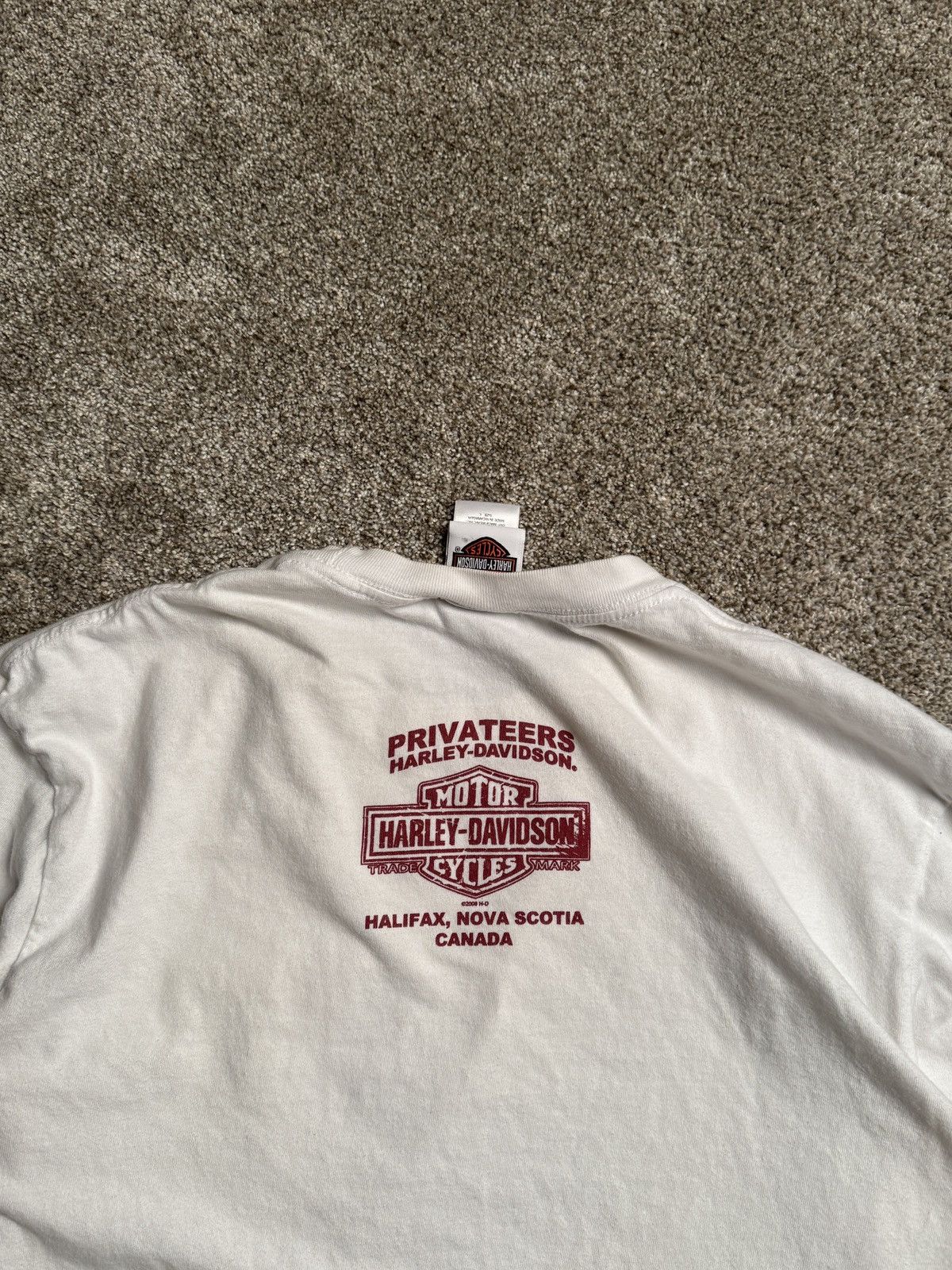Harley Davidson WHITE HARLEY DAVIDSON “PRIVATEERS” LONG SLEEVE Size US L / EU 52-54 / 3 - 2 Thumbnail