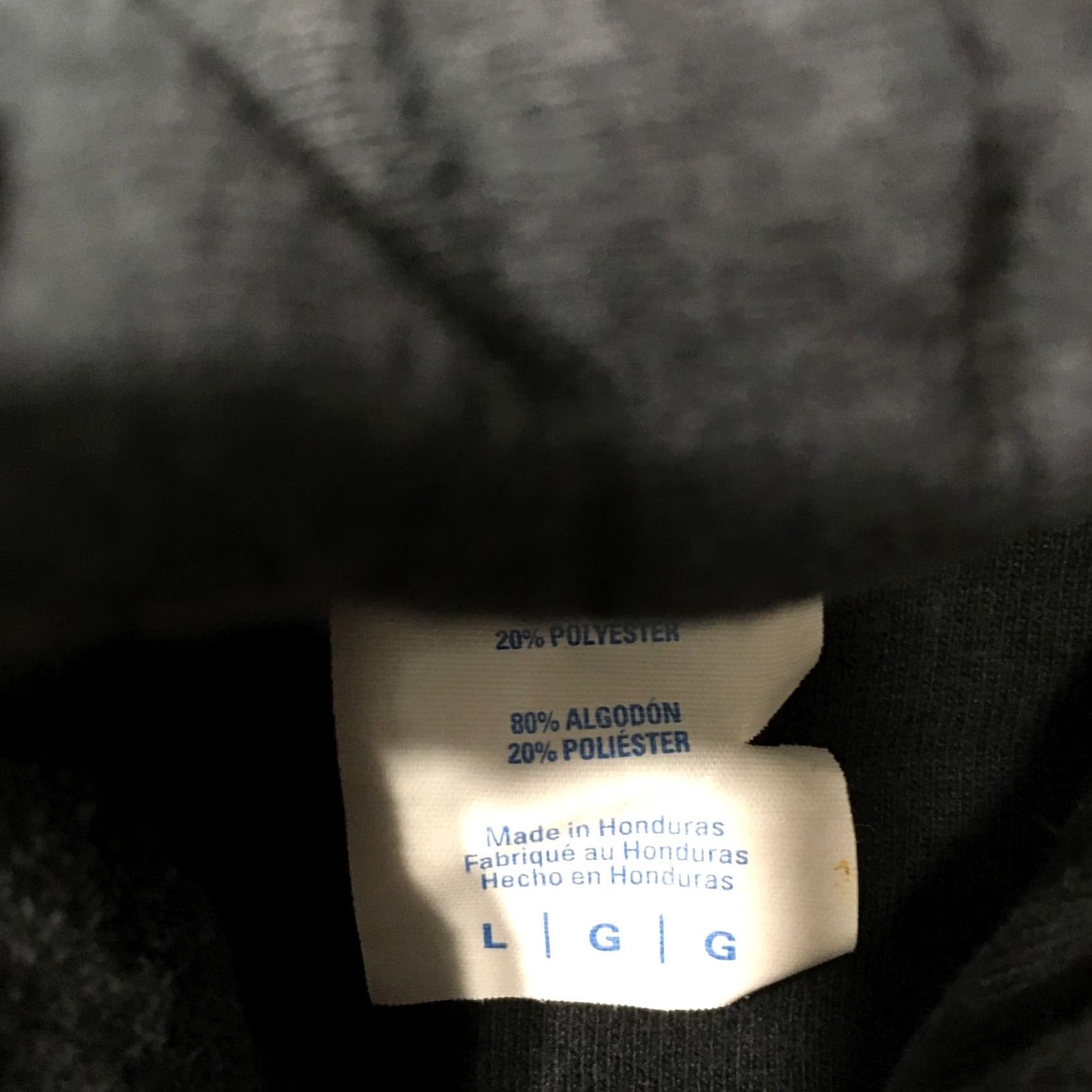 Vintage Hoodie Black Large Pullover Sweatshirt Logo "upside down" Graphic Print hooded Unisex Adults L Black Logo Graphic Print Hoodie Size L / US 10 / IT 46 - 3 Thumbnail