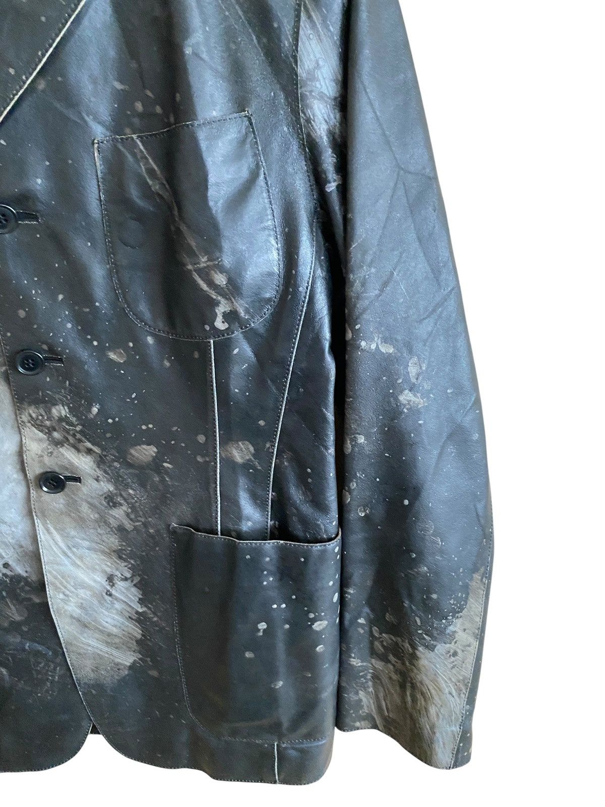 Japanese Brand Vintage Brand Men’s Melrose Painting Leather Jacket 1990s Size US L / EU 52-54 / 3 - 5 Thumbnail