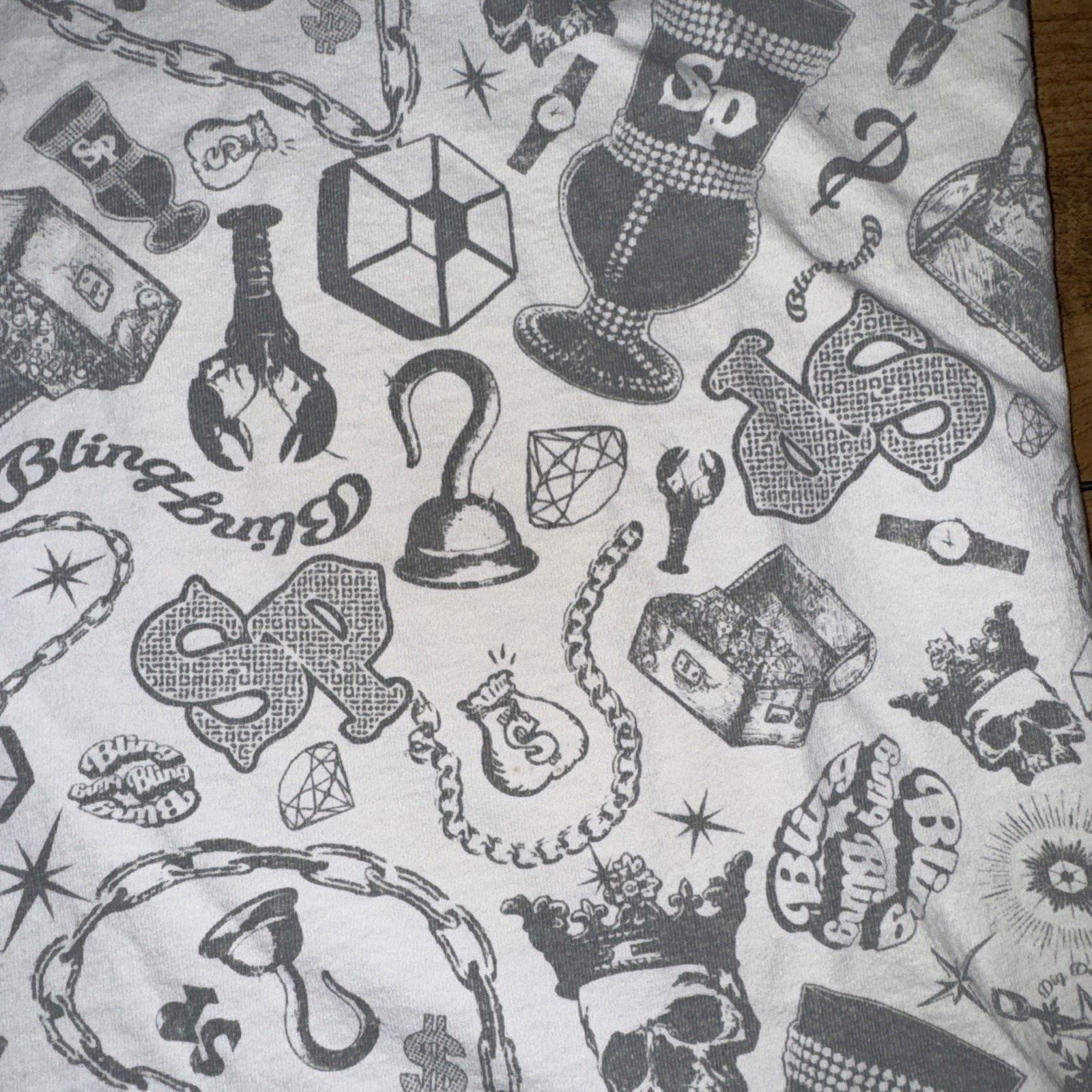 Southpole Vintage Southpole All Over Print T-Shirt XL 19x27 White Size US XL / EU 56 / 4 - 4 Thumbnail