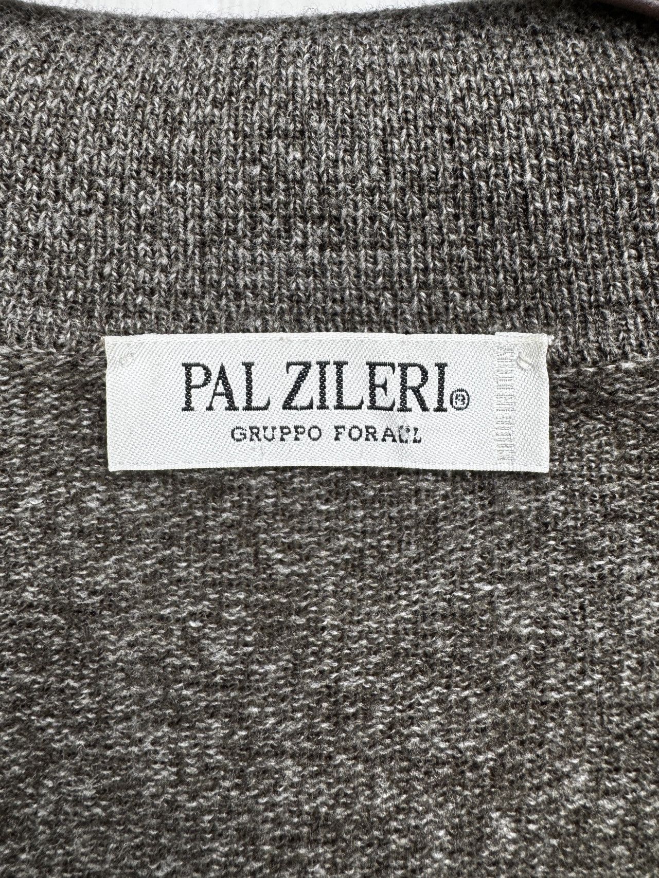 Pal Zileri Pal Zileri Wool Cashmere grey-brown 1/4 zip pullover sweater Size US L / EU 52-54 / 3 - 10 Thumbnail