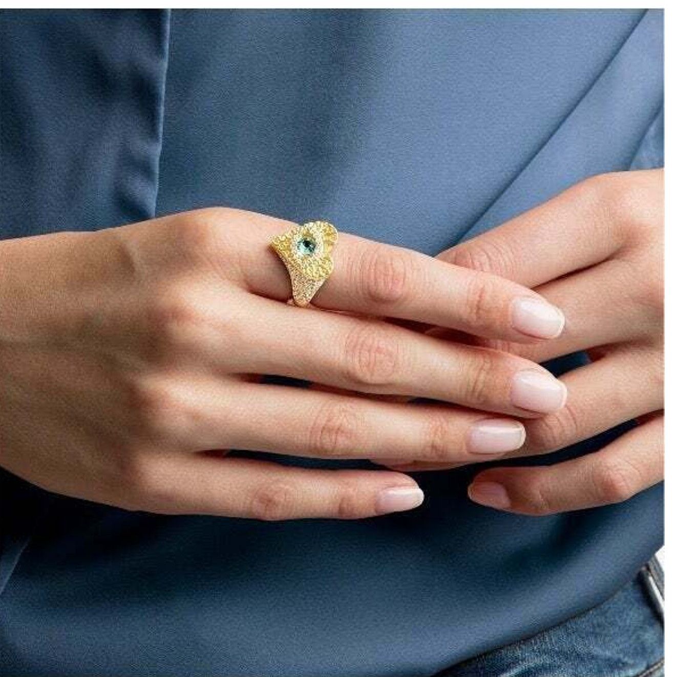 Swarovski Swarovski LUCKY GODDESS RING EVIL EYE size 55 EUR / 7 USA Size ONE SIZE - 9 Thumbnail