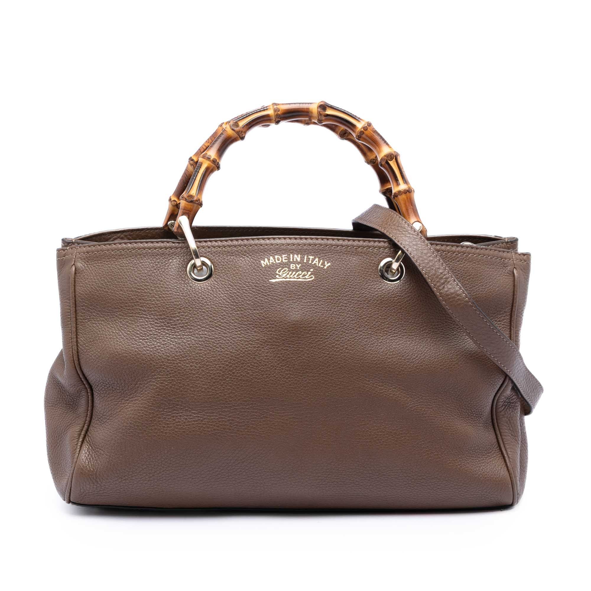 Gucci Medium Calfskin Bamboo Shopper Satchel Size ONE SIZE - 1 Thumbnail