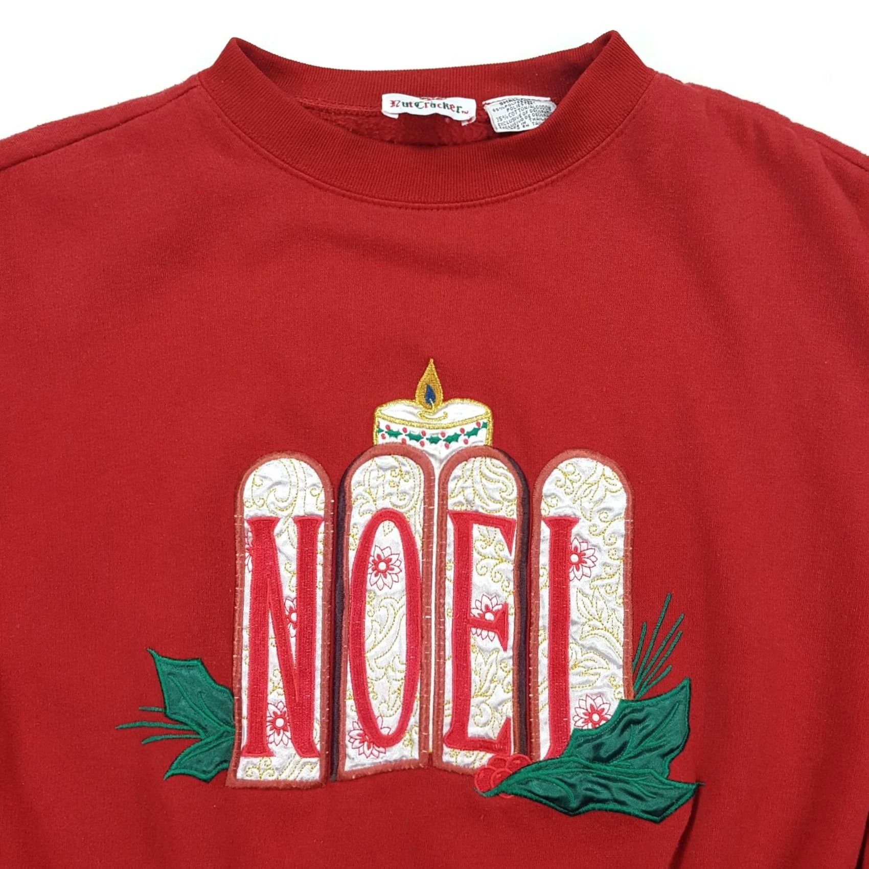 Etro VINTAGE Noel Christmas Women's Small Red Crewneck Sweatshirt Retro Pullover 90s Holiday Xmas Sweatshirt Size S / US 4 / IT 40 - 2 Thumbnail