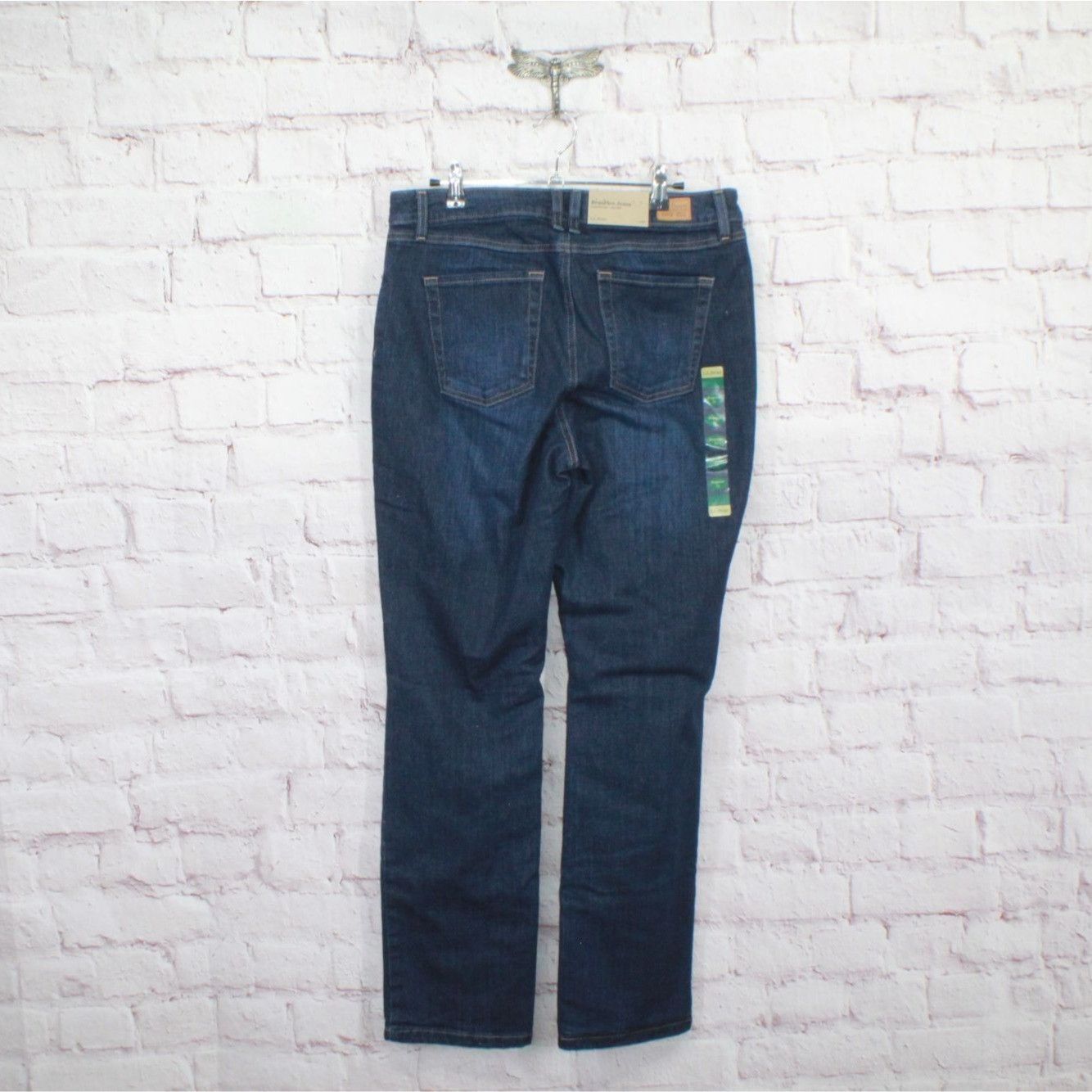 L.L. Bean LL Bean Women’s Lined Jeans Dark Wash Size 12 Size 34" / US 12 / IT 48 - 5 Thumbnail
