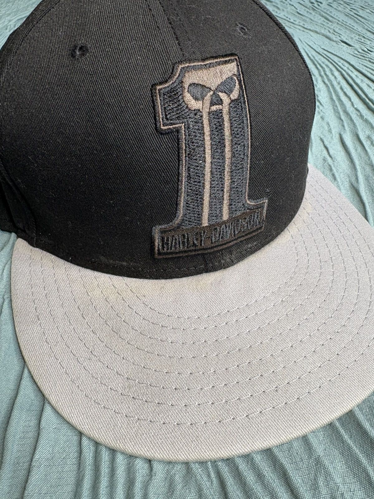 Harley Davidson Harley-Davidson x New Era 59Fifty #1 Fitted Hat “Black/Gray” Size ONE SIZE - 2 Thumbnail