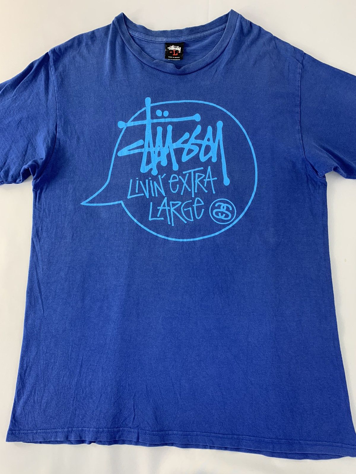 Stussy Stussy Livin Extra Large Spell Out Printed Casual Tee Size US M / EU 48-50 / 2 - 3 Thumbnail