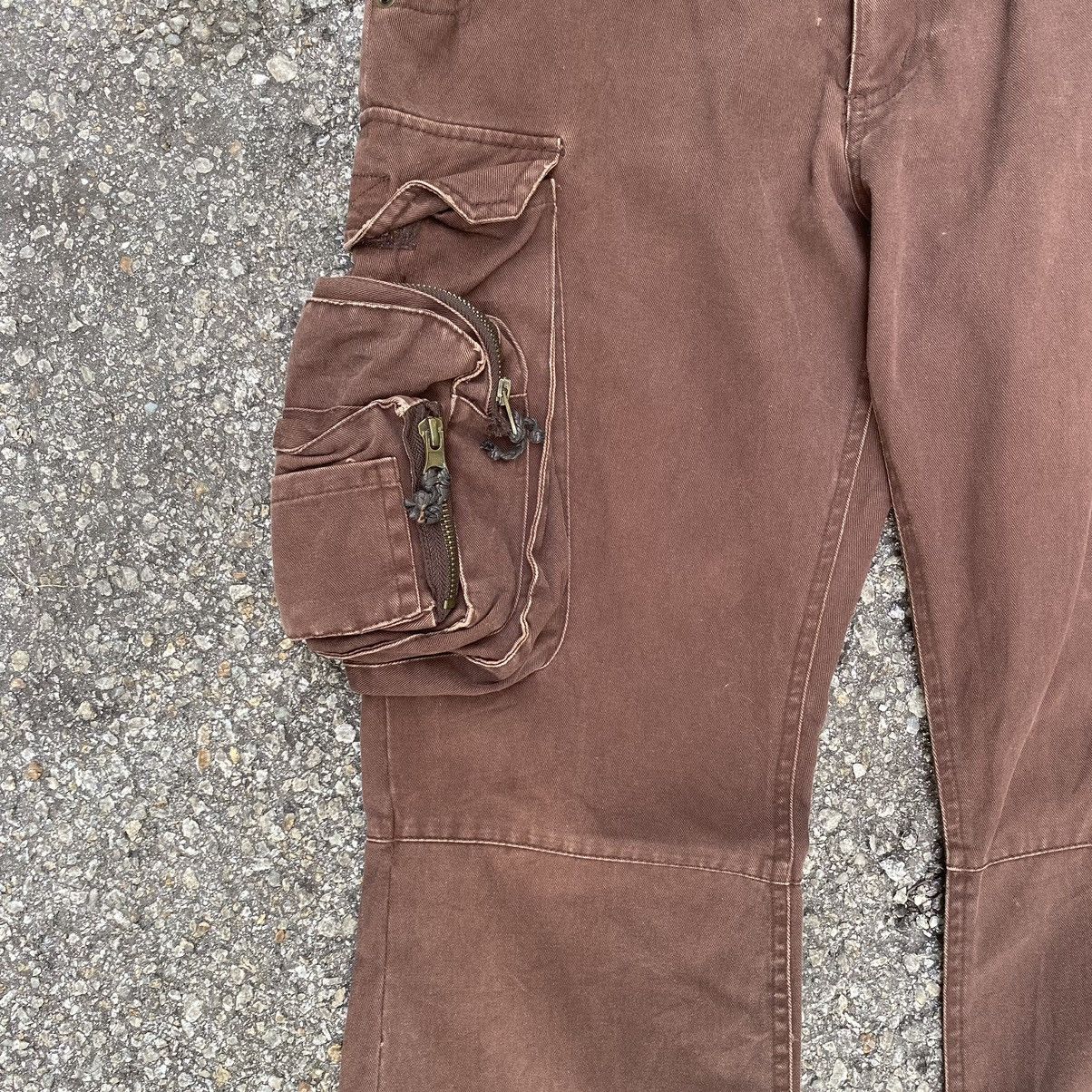 Hysteric Glamour Flared Cargo AGATE Multi Pocket Monkey Pants Cyber Grunge Size US 30 / EU 46 - 3 Thumbnail