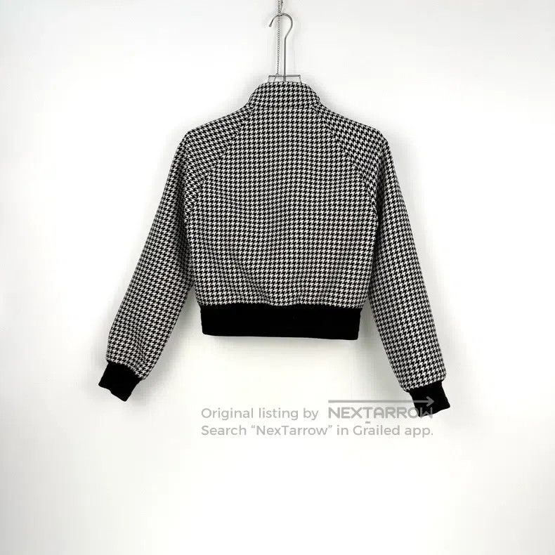 Dior Dior Black checkered wool mulberry silk zipper jacket Size XS / US 0-2 / IT 36-38 - 4 Thumbnail