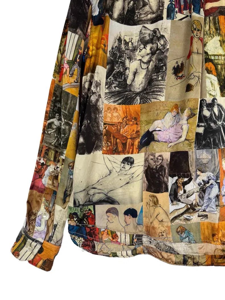Y/Project Y/Project Oil Painting Printed Silk Shirt Size US XS / EU 42 / 0 - 7 Thumbnail