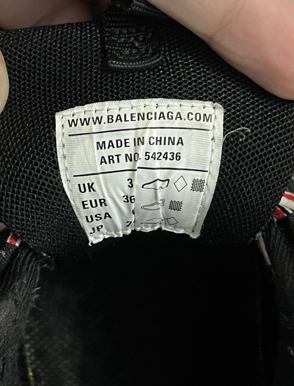 Balenciaga Balenciaga Trucks “Black/Red/White” Size US 5 / IT 35 - 6 Thumbnail