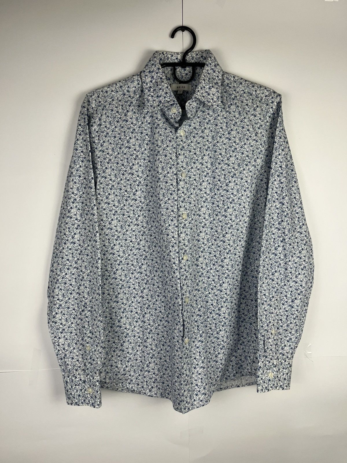 Reiss Reiss Luxury Floral Cotton Long Sleeve Shirt Button Up Size US M / EU 48-50 / 2 - 1 Thumbnail