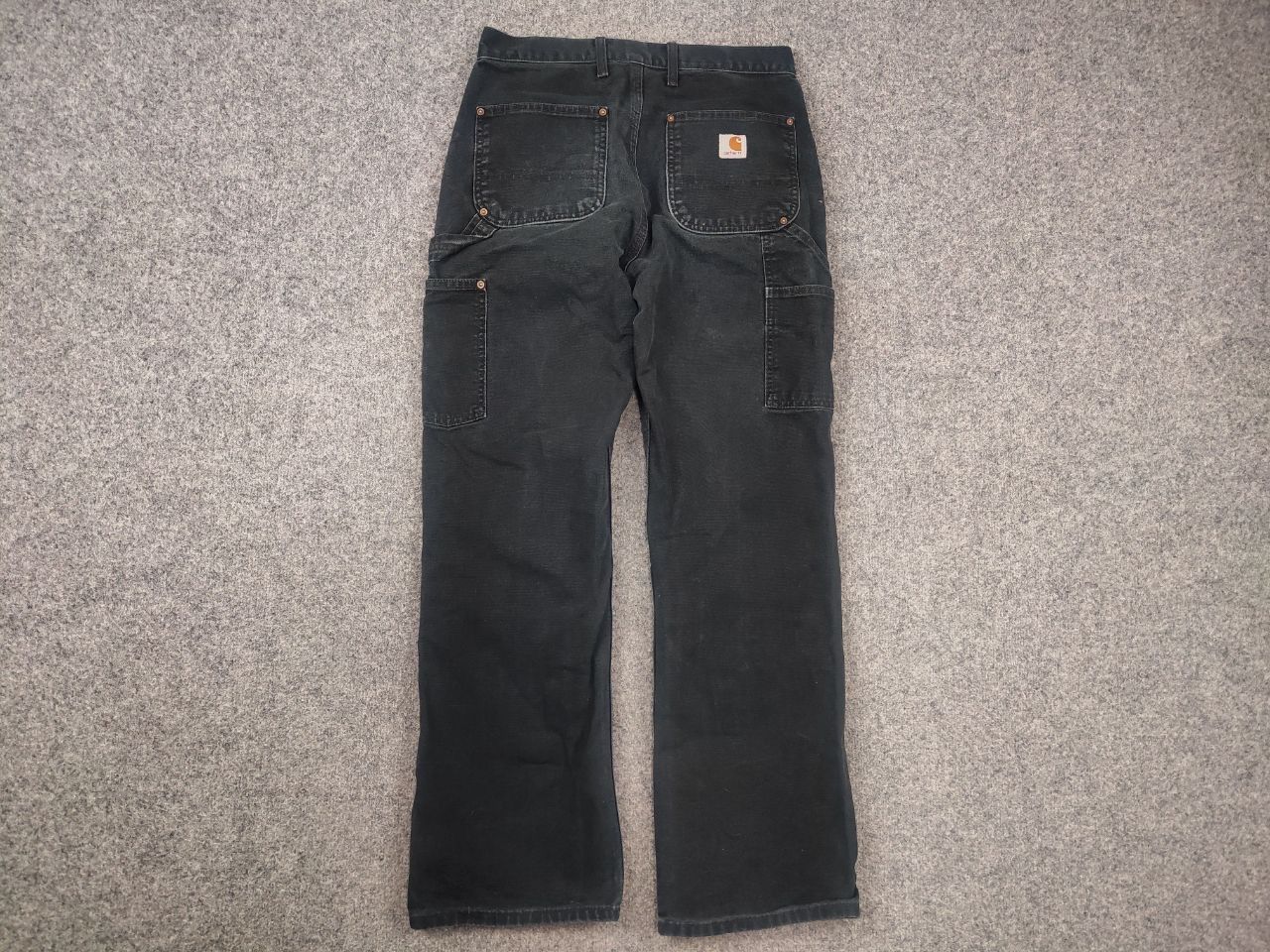 Carhartt Vintage 90s Carhartt double knee Crazy Faded Black Pants USA Size US 30 / EU 46 - 9 Thumbnail