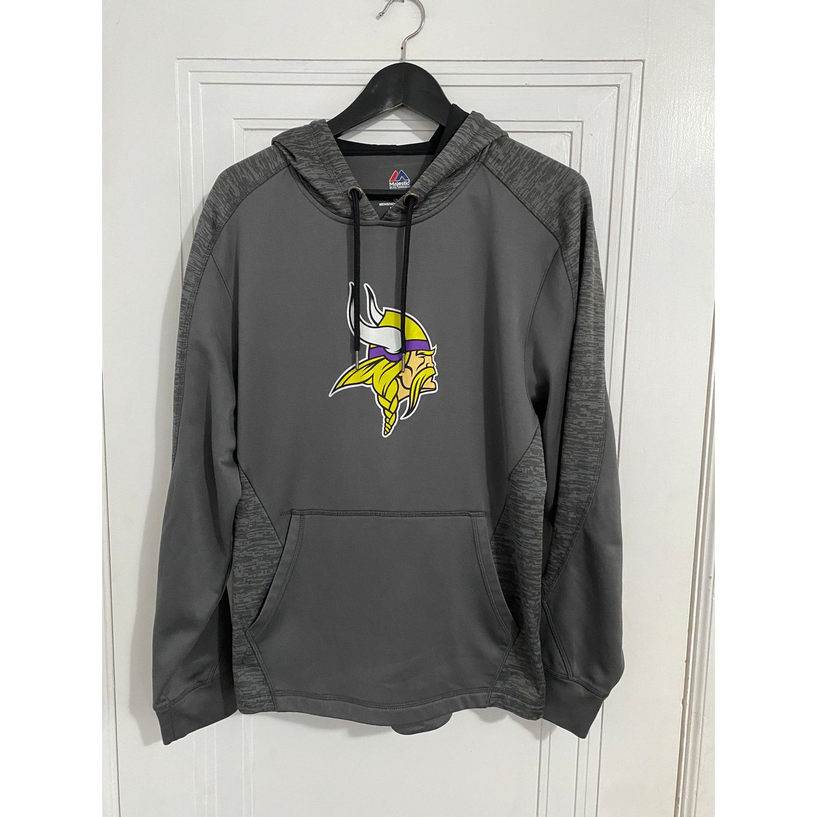 Majestic Minnesota Vikings Gray Hoodie Sweatshirt Size Medium Size US M / EU 48-50 / 2 - 1 Thumbnail
