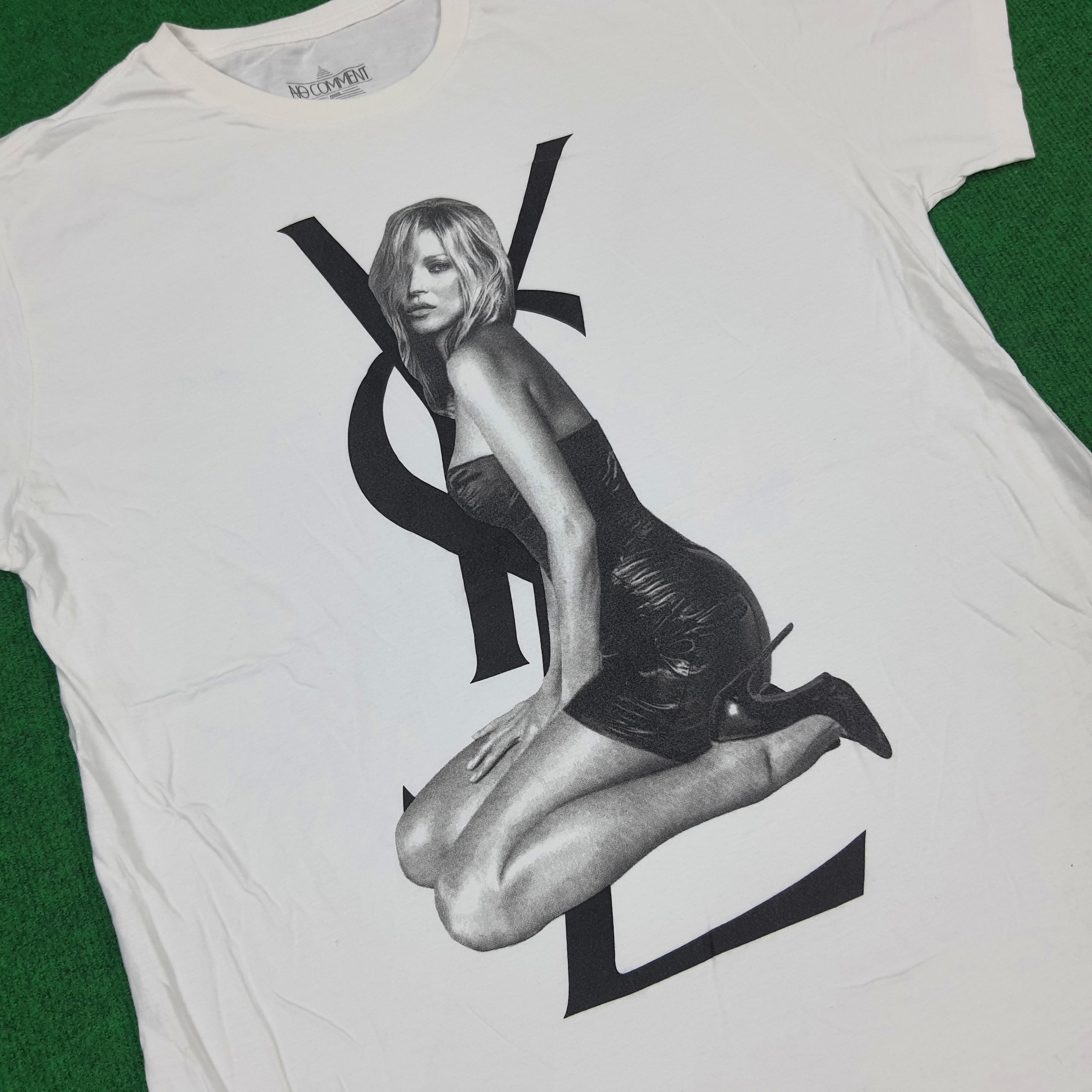 Vintage Vintage YSL Big Print T-shirt Size US L / EU 52-54 / 3 - 2 Thumbnail